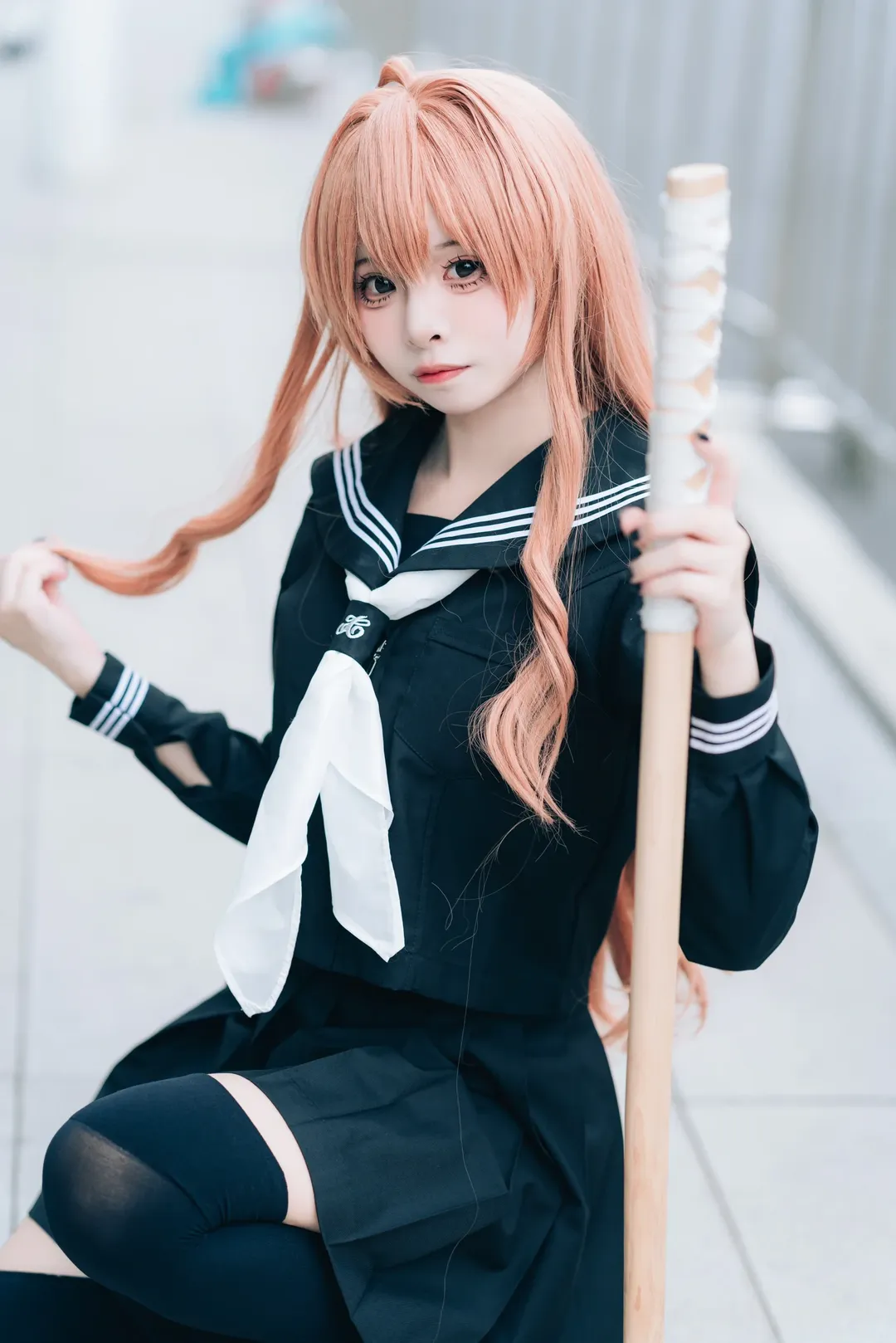 漫展返图, 逢坂大河cos, 龙与虎, jk制服, cosplay摄影 - 第6张