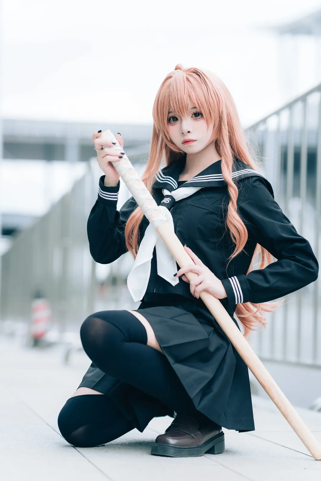 漫展返图, 逢坂大河cos, 龙与虎, jk制服, cosplay摄影 - 第7张