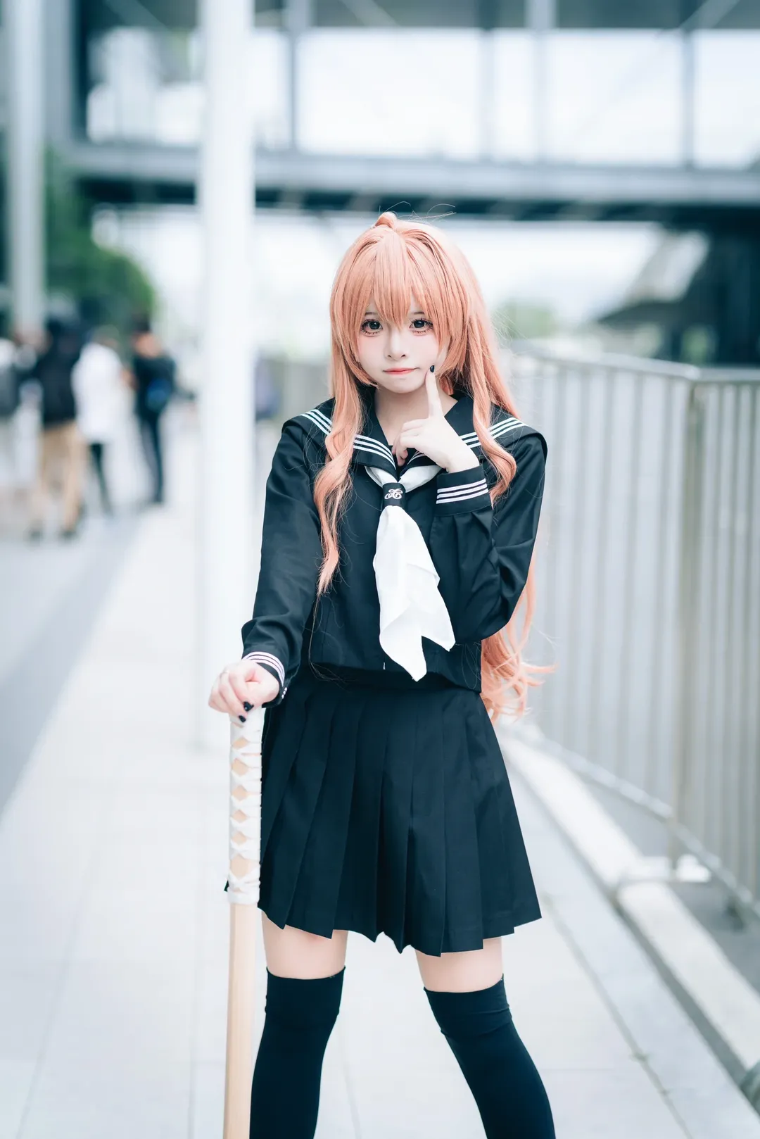 漫展返图, 逢坂大河cos, 龙与虎, jk制服, cosplay摄影 - 第8张