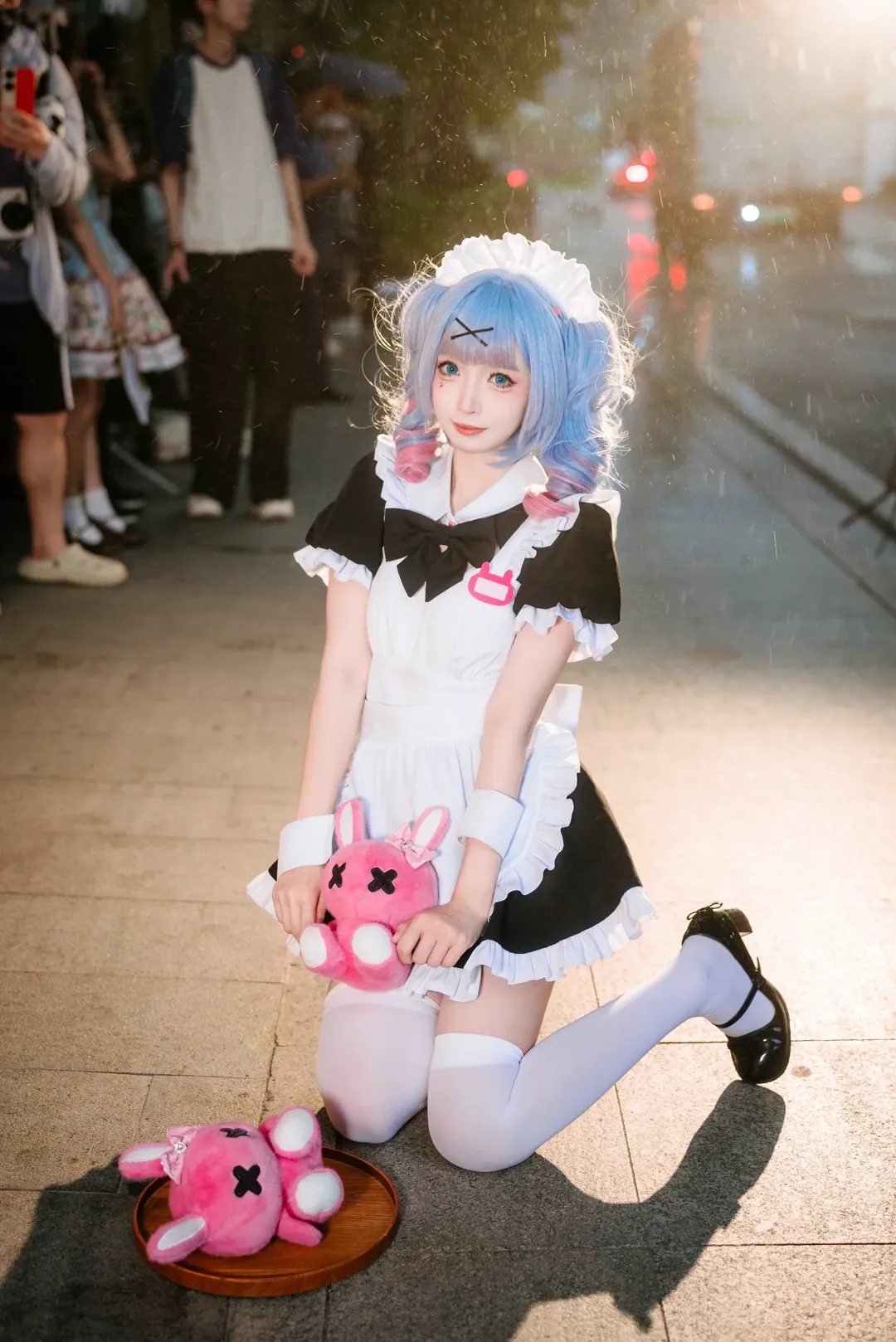 漫展返图, 女仆装, 初音未来, 初音未来cos, 白丝