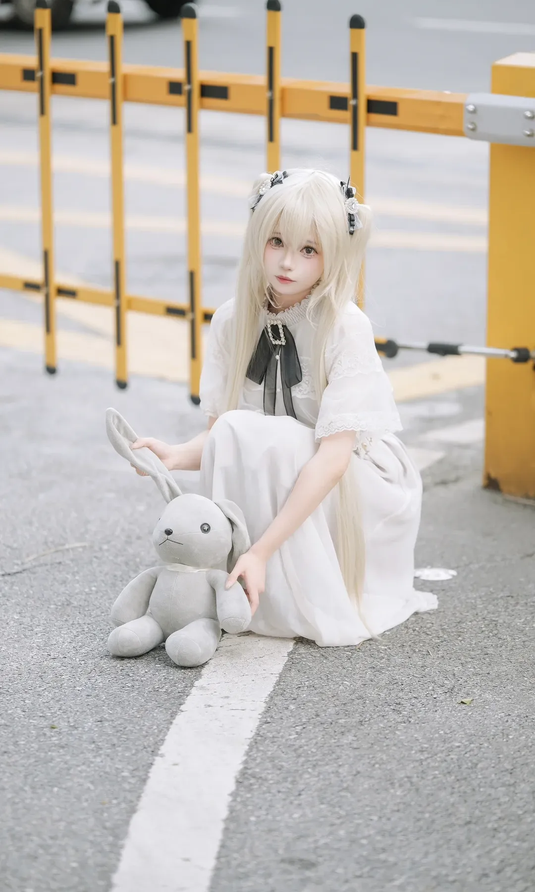 cosplay, 春日野穹cos, 穹妹, 缘之空, 白丝 - 第8张