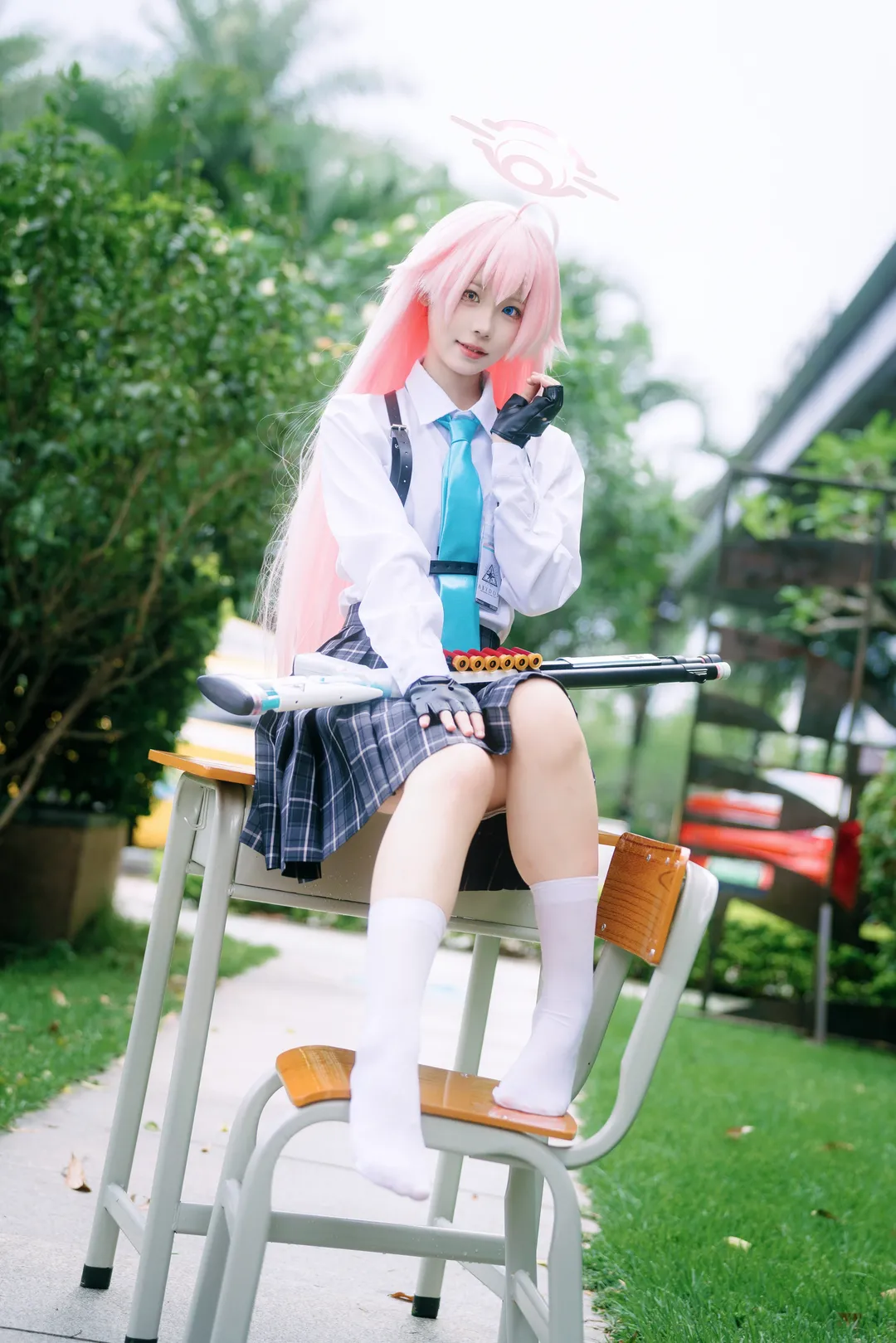 二次元, cosplay, 蔚蓝档案, 小鸟游星野cos, 校园风 - 第1张