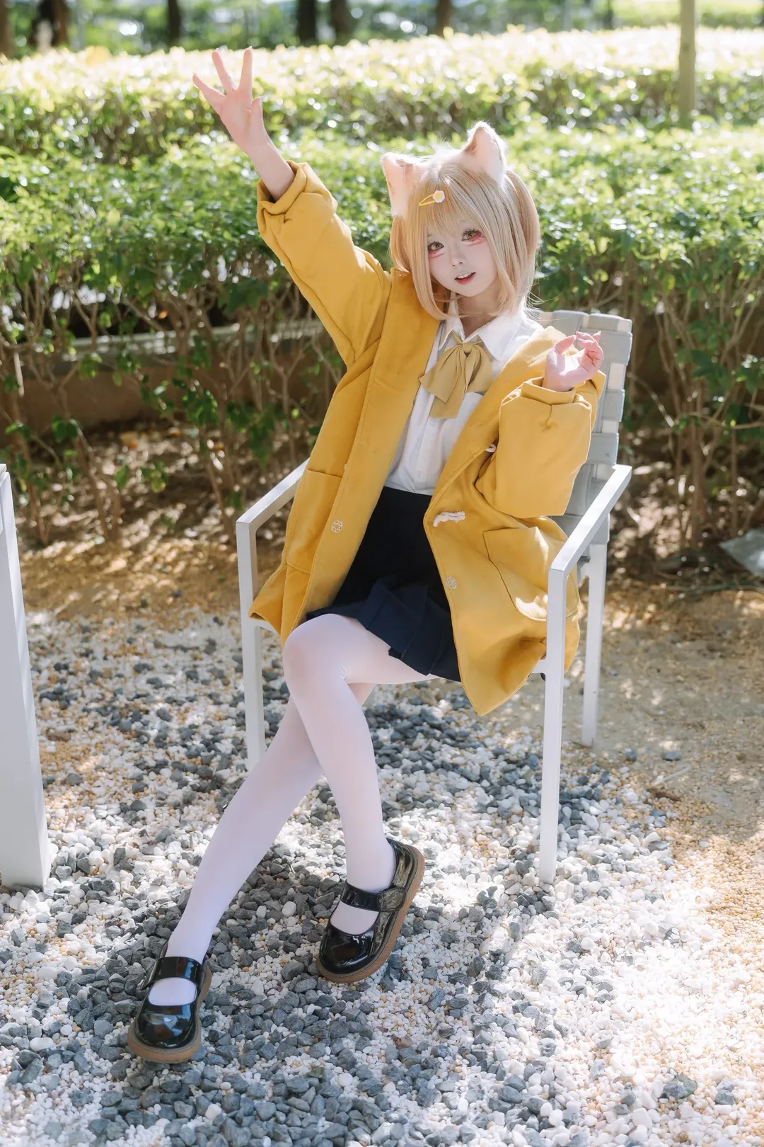 ホタルACGエキスポ, JK制服, コスプレ日常, 白ニーソコーデ, 可愛い女の子のポートレート - 2枚目