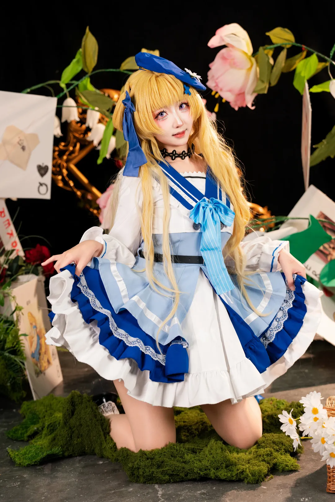 菲比cos, 鸣潮, 漫展返图, cosplay摄影, 蓝白洋装 - 第7张