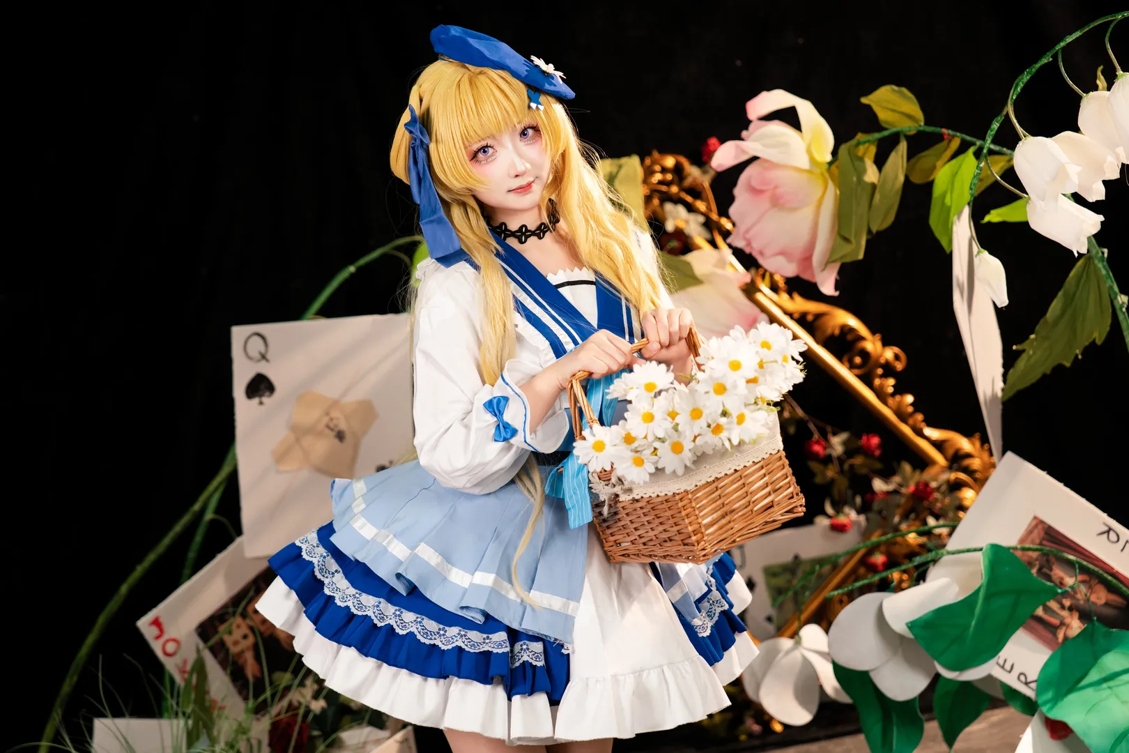 菲比cos, 鸣潮, 漫展返图, cosplay摄影, 蓝白洋装 - 第9张