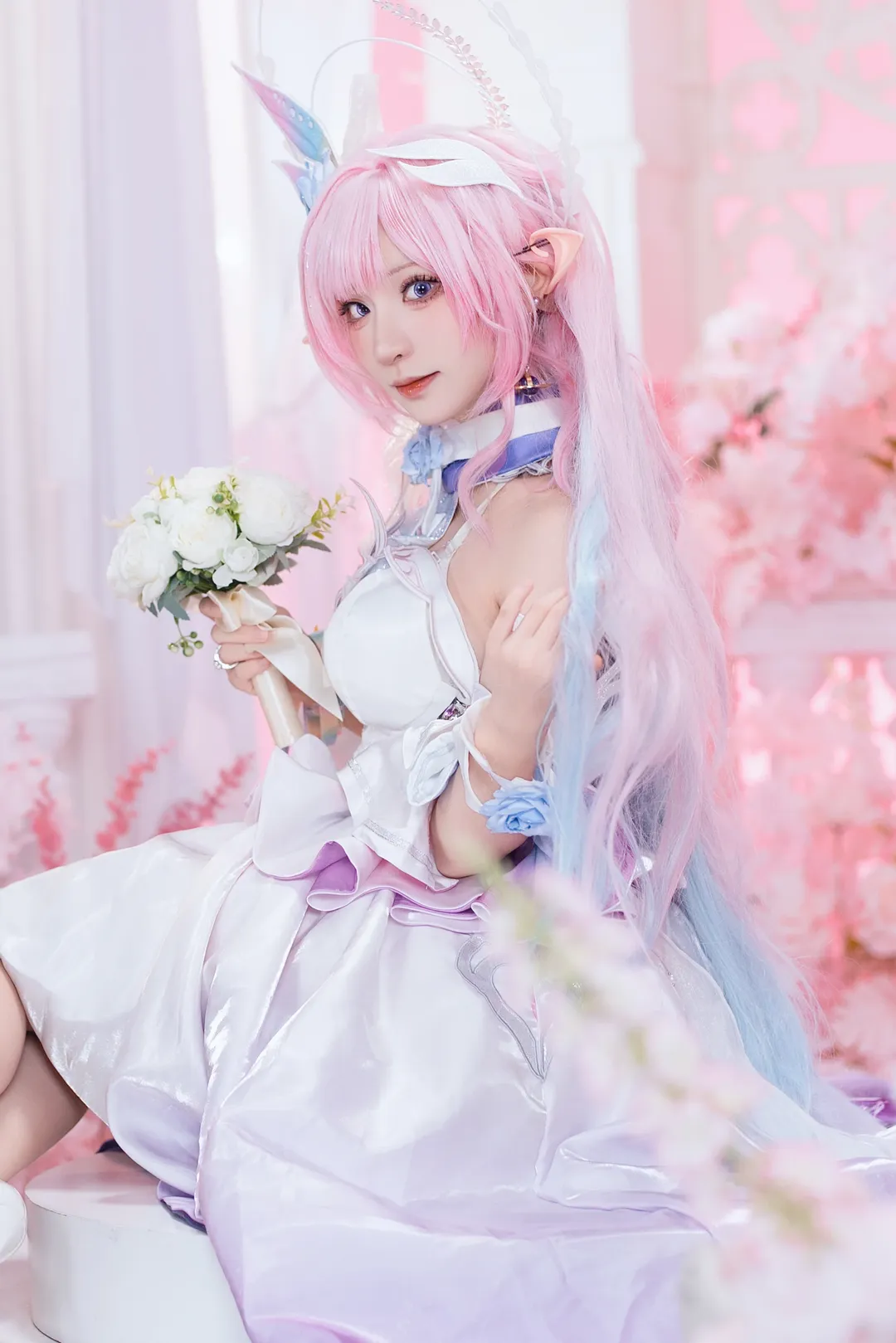 昔涟cos, 崩坏星穹铁道, 精灵耳cosplay, 星穹铁道cos, 梦幻风写真 - 第10张
