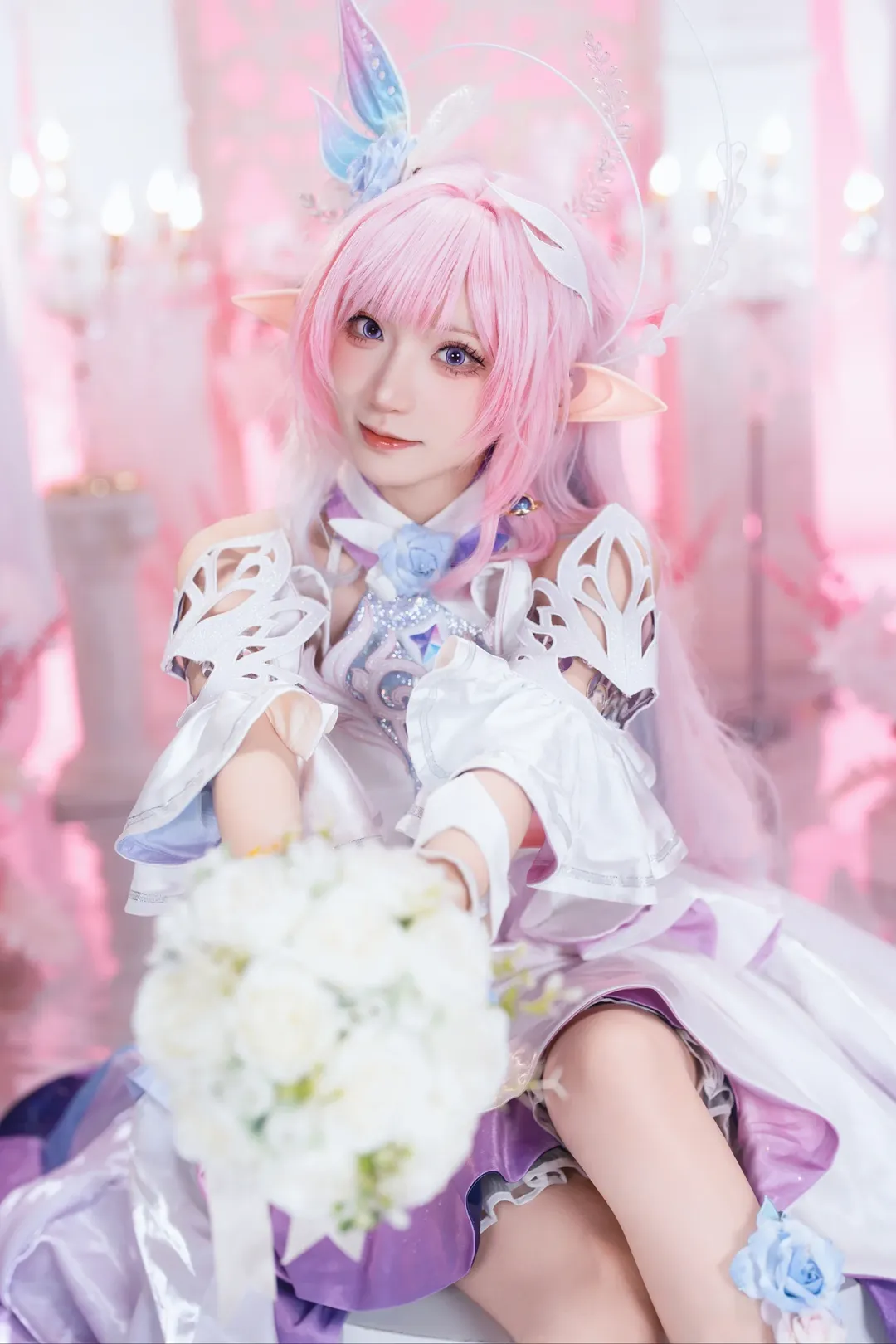 昔涟cos, 崩坏星穹铁道, 精灵耳cosplay, 星穹铁道cos, 梦幻风写真 - 第11张