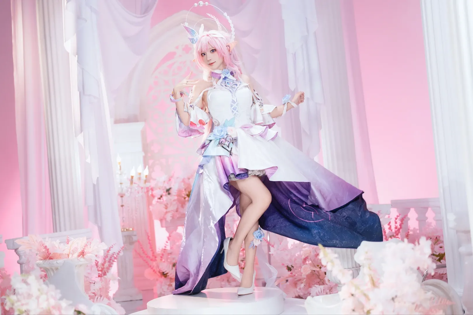 昔涟cos, 崩坏星穹铁道, 精灵耳cosplay, 星穹铁道cos, 梦幻风写真 - 第12张