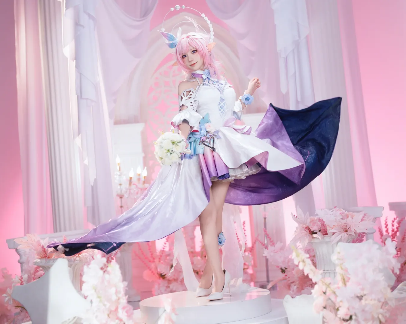 昔涟cos, 崩坏星穹铁道, 精灵耳cosplay, 星穹铁道cos, 梦幻风写真 - 第2张
