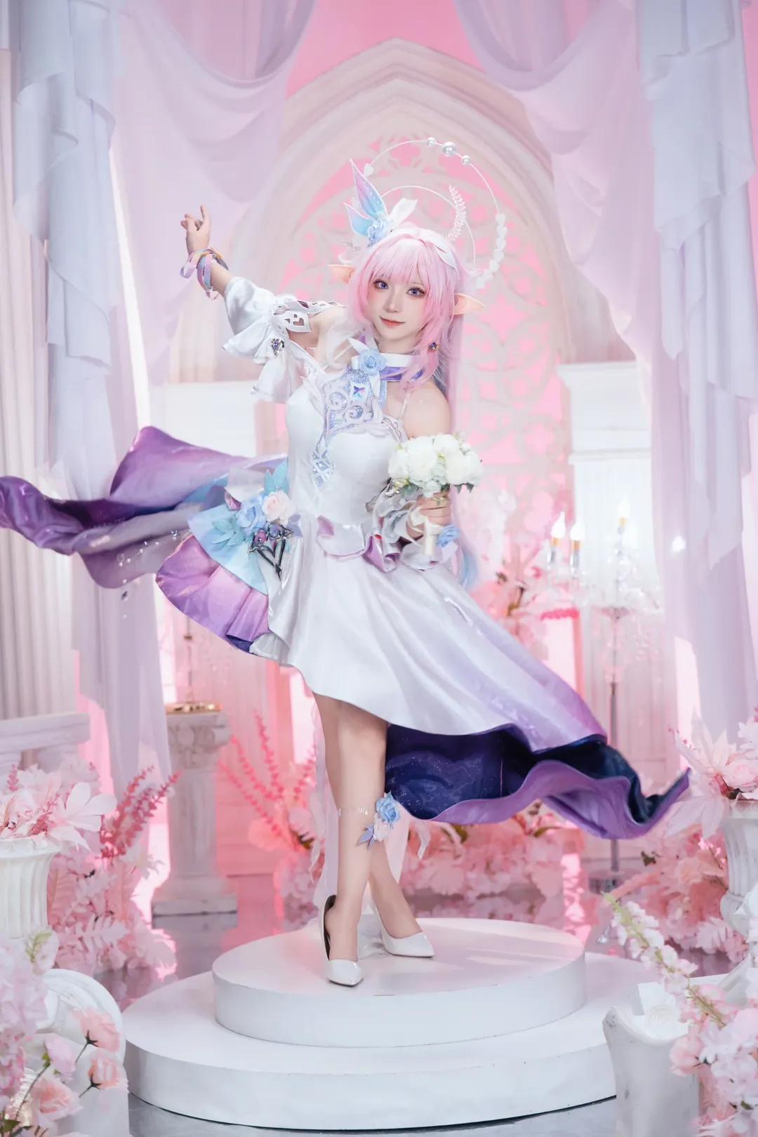 昔涟cos, 崩坏星穹铁道, 精灵耳cosplay, 星穹铁道cos, 梦幻风写真 - 第4张