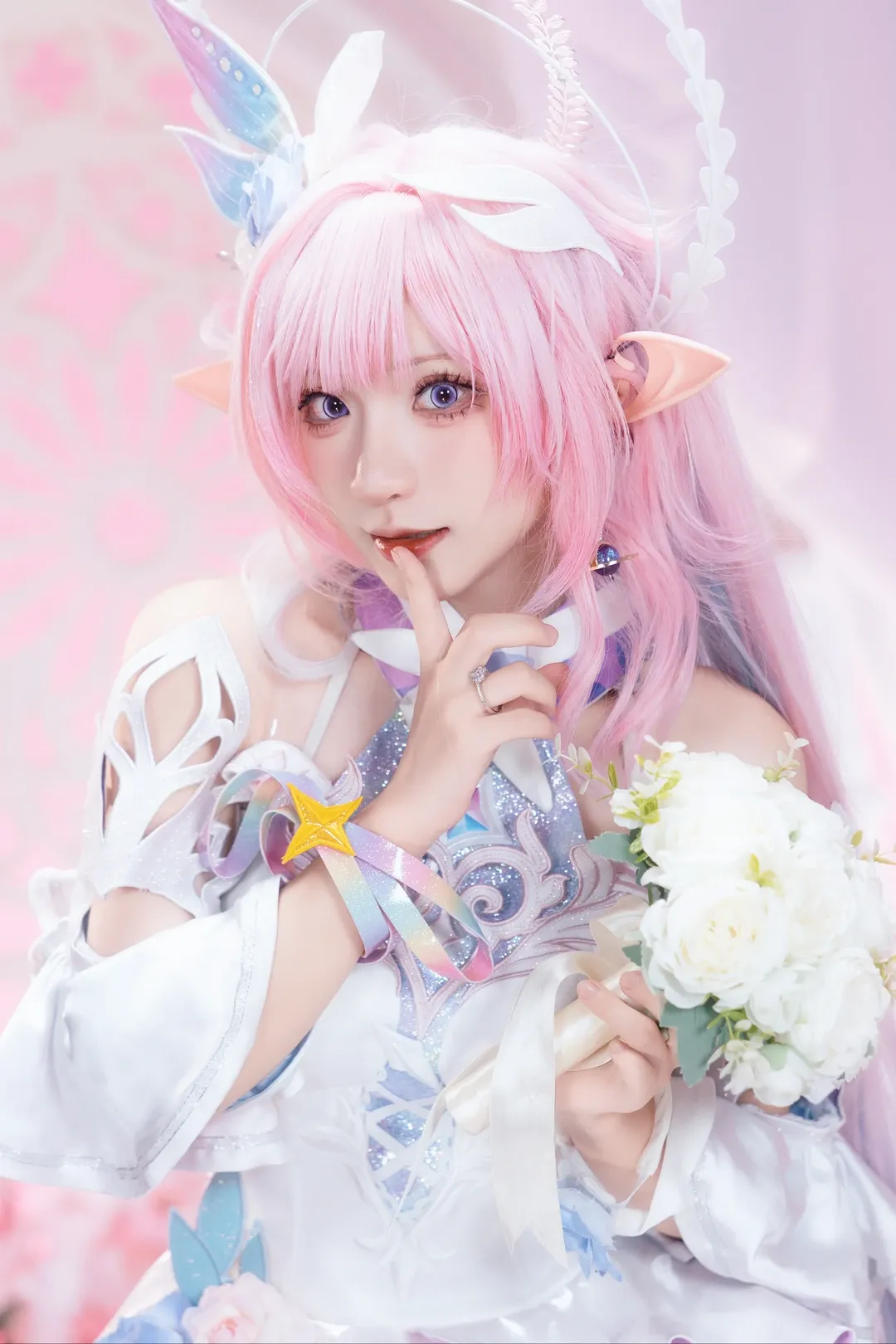 昔涟cos, 崩坏星穹铁道, 精灵耳cosplay, 星穹铁道cos, 梦幻风写真