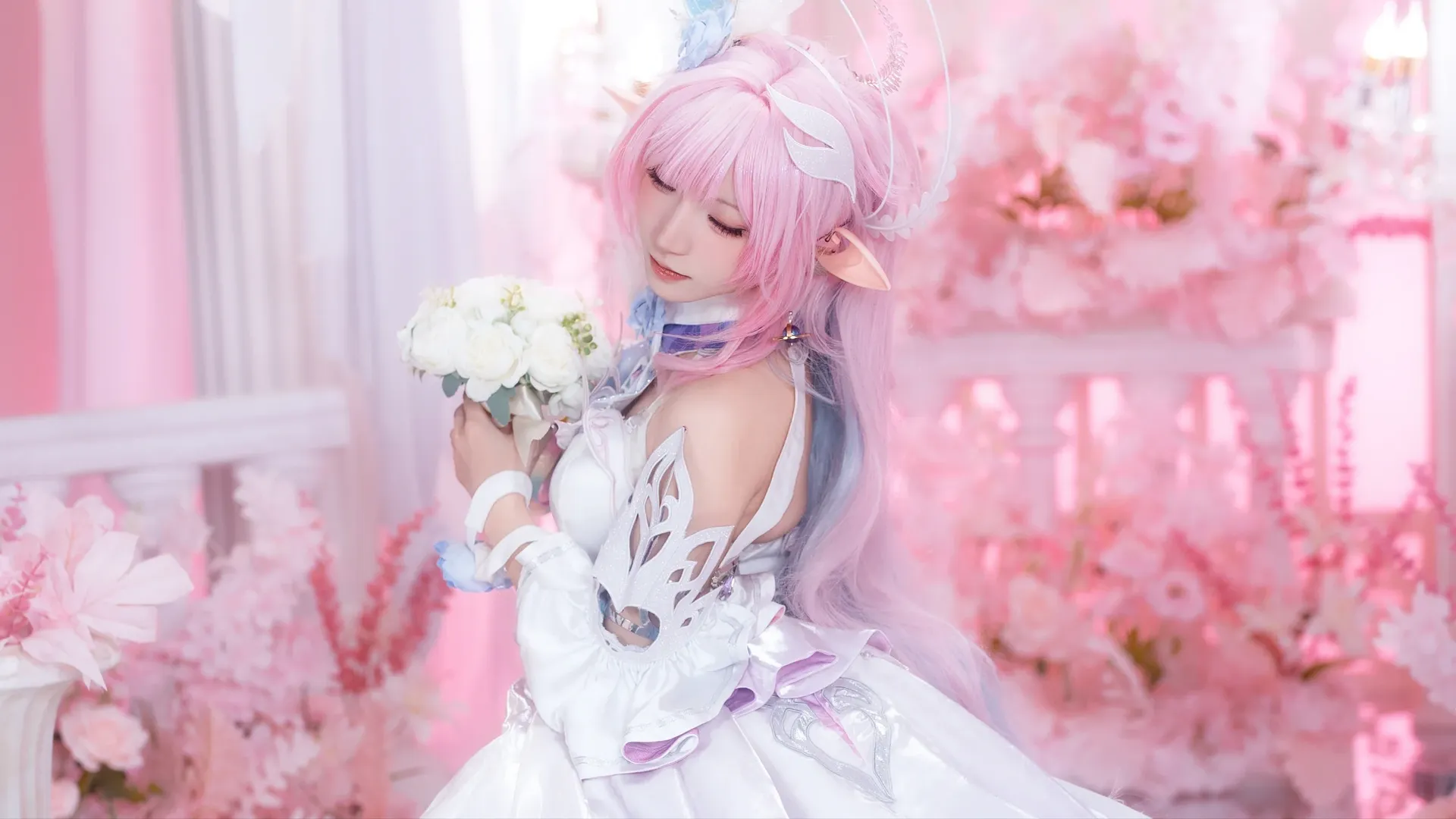 昔涟cos, 崩坏星穹铁道, 精灵耳cosplay, 星穹铁道cos, 梦幻风写真 - 第8张