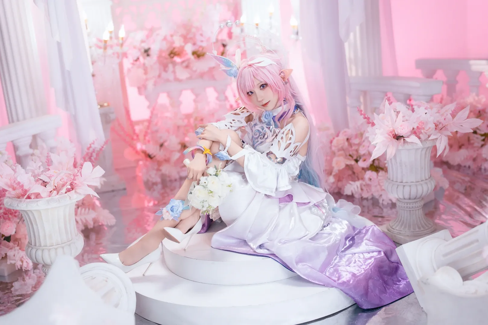 昔涟cos, 崩坏星穹铁道, 精灵耳cosplay, 星穹铁道cos, 梦幻风写真 - 第9张