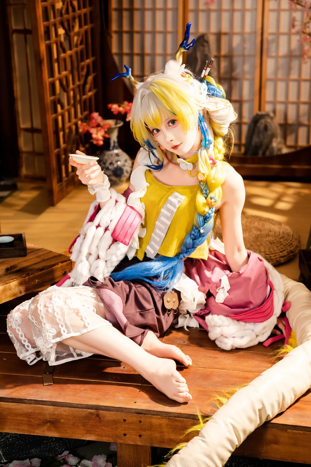 cosplay, 和风摄影, 黍cos, 明日方舟, 春日宴 - 第1张