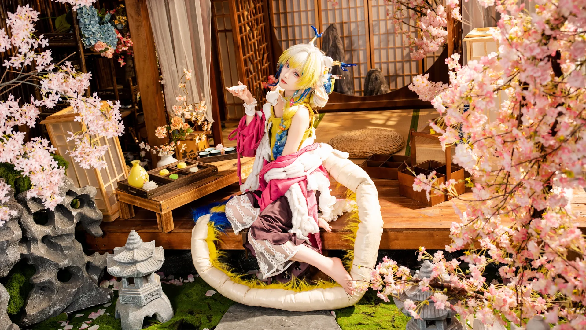 cosplay, 和风摄影, 黍cos, 明日方舟, 春日宴 - 第2张