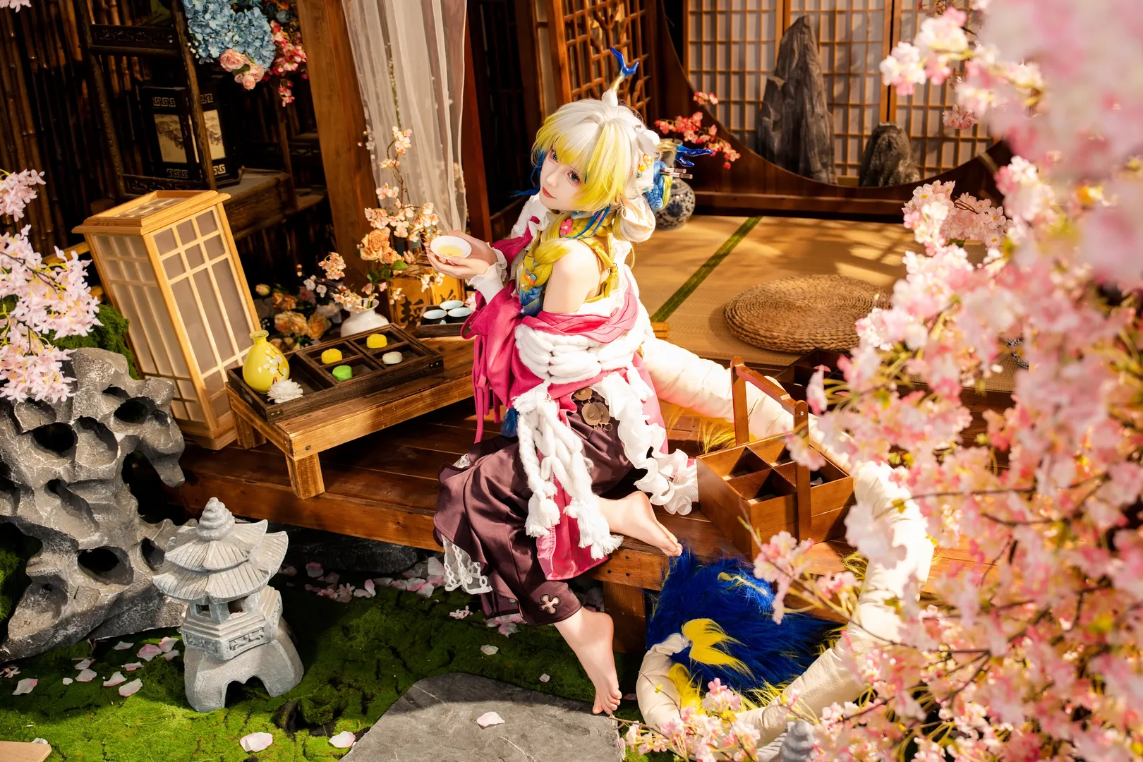 cosplay, 和风摄影, 黍cos, 明日方舟, 春日宴 - 第4张