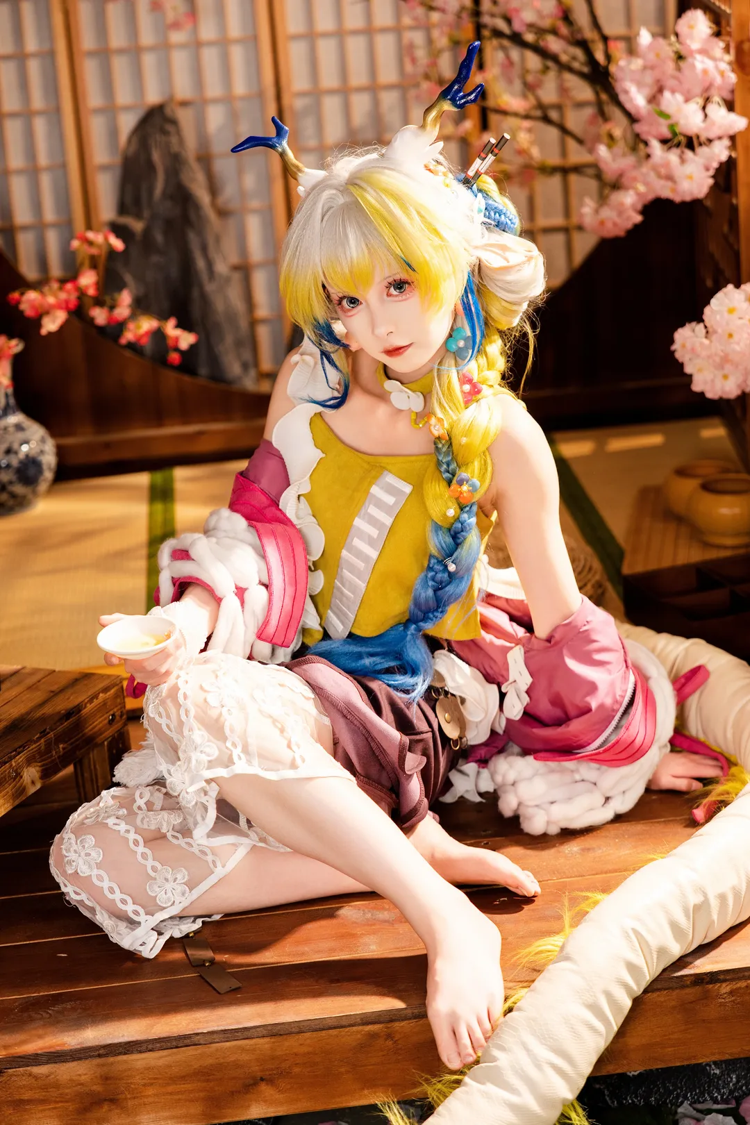 cosplay, 和风摄影, 黍cos, 明日方舟, 春日宴 - 第5张