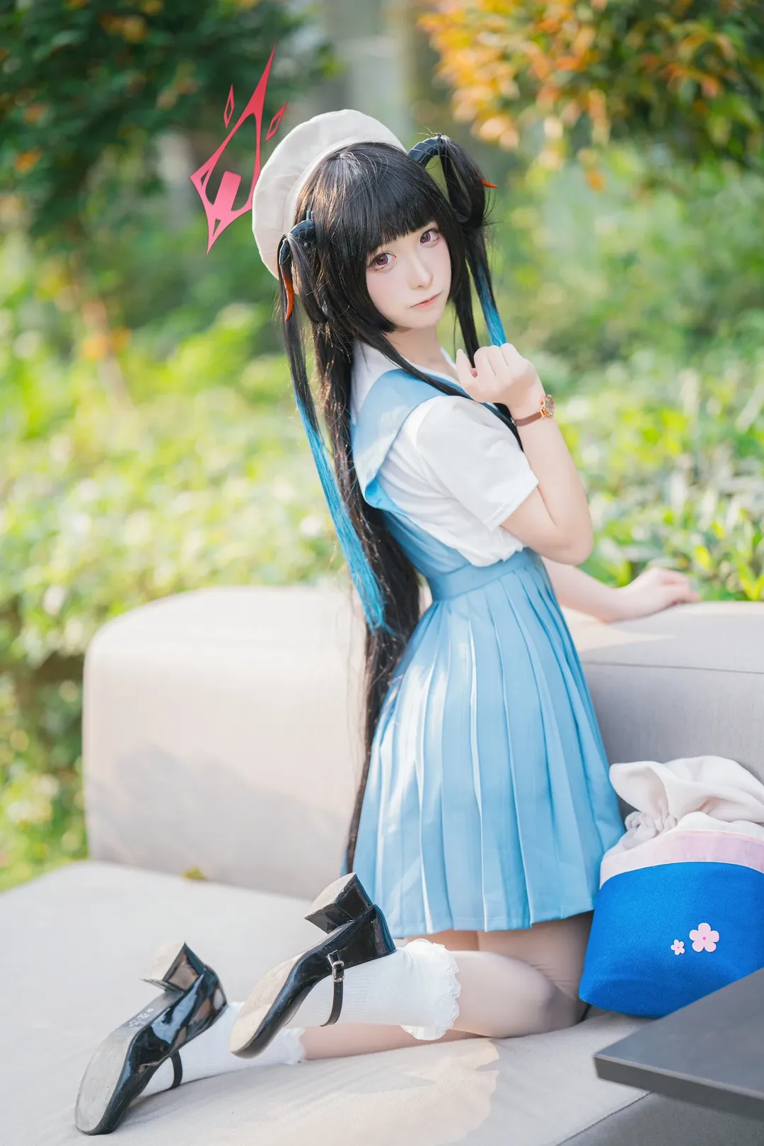 二次元摄影, 蔚蓝档案, 爱清枫香cos, 广州AP漫展, 常服cos - 第1张