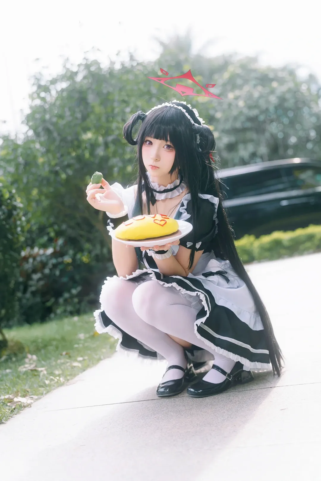 蔚蓝档案, 女仆装, 二次元cosplay, 广州萤火虫漫展, 爱清枫香cos - 第3张