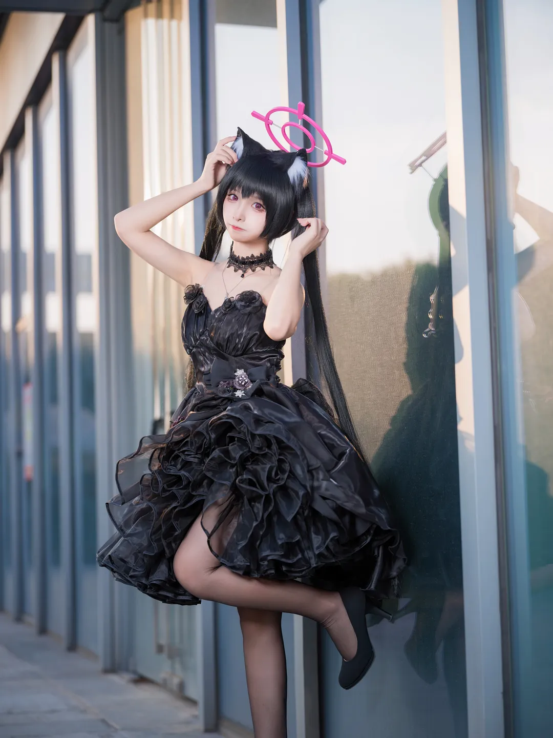 蔚蓝档案, 户外摄影, 二次元cosplay, 广州baonly, 黑见芹香cos - 第2张