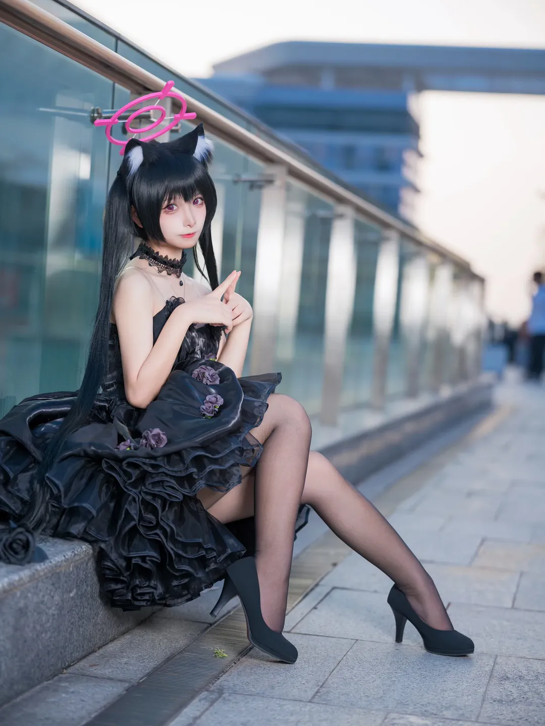 蔚蓝档案, 户外摄影, 二次元cosplay, 广州baonly, 黑见芹香cos - 第3张