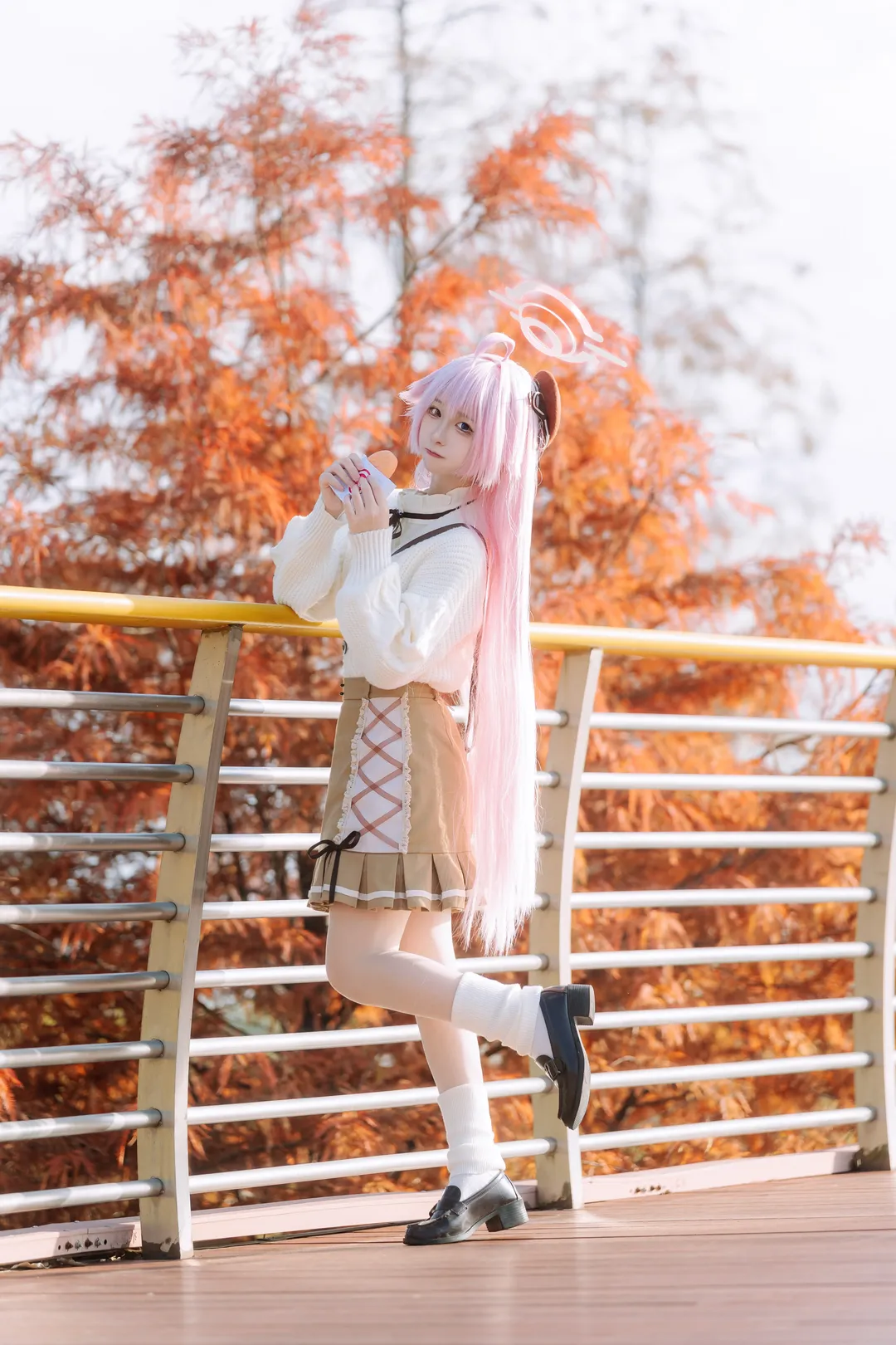 蔚蓝档案, 小鸟游星野cos, 广州拍照, 落羽杉, 秋季cosplay - 第3张