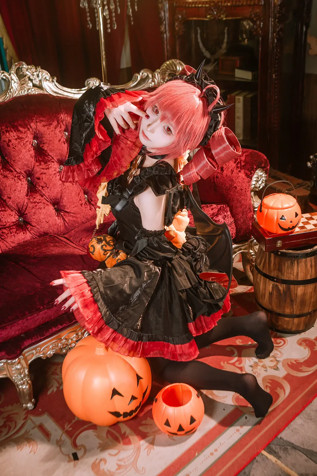 小恶魔, cosplay摄影, 重音teto cos, 重音teto, 万圣节cos