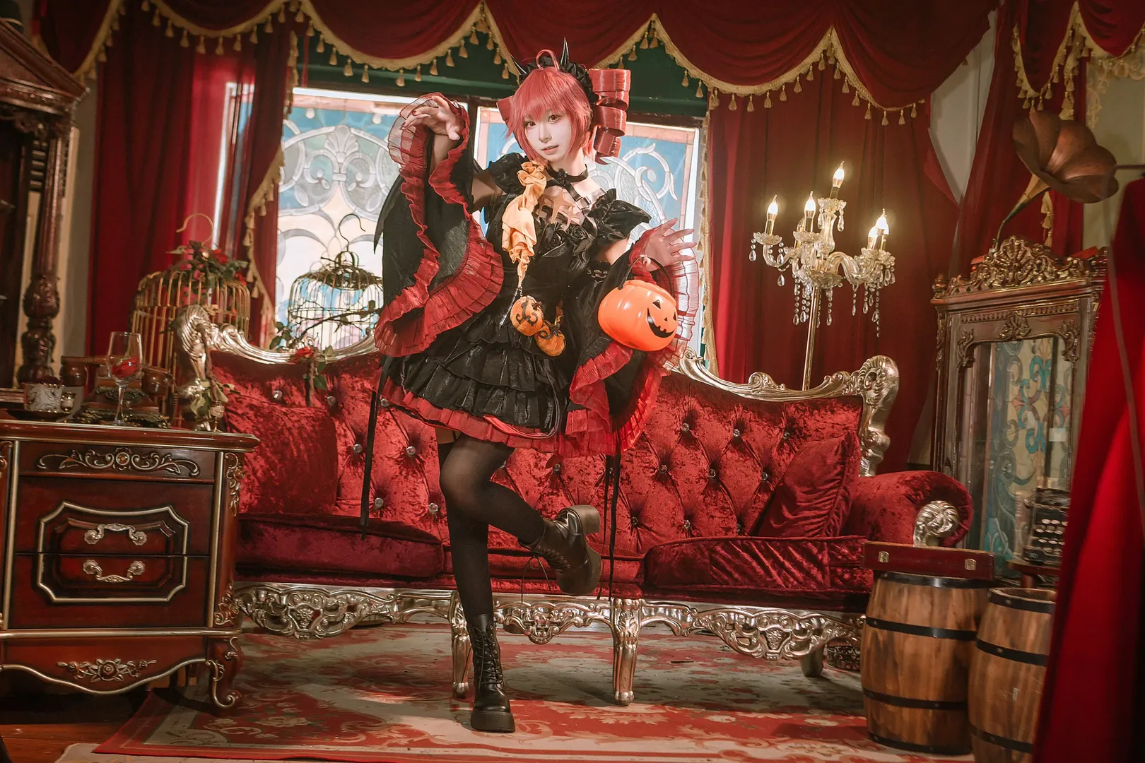 小恶魔, cosplay摄影, 重音teto cos, 重音teto, 万圣节cos - 第3张