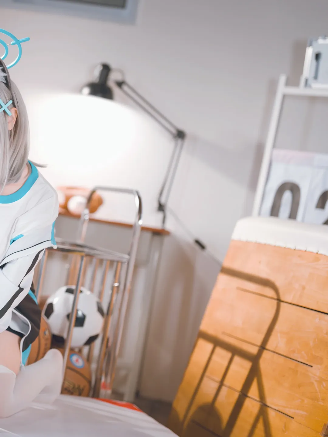 Blue Archive, Shiroko Sunaookami Cosplay, Sporty style cosplay, Shiroko cosplay, Gym uniform cosplay - Image 4