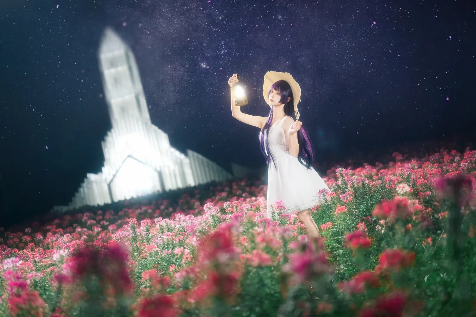 五更琉璃cos, 夜景人像, 广州拍照, 我的妹妹不可能这么可爱, 花海写真 - 第7张