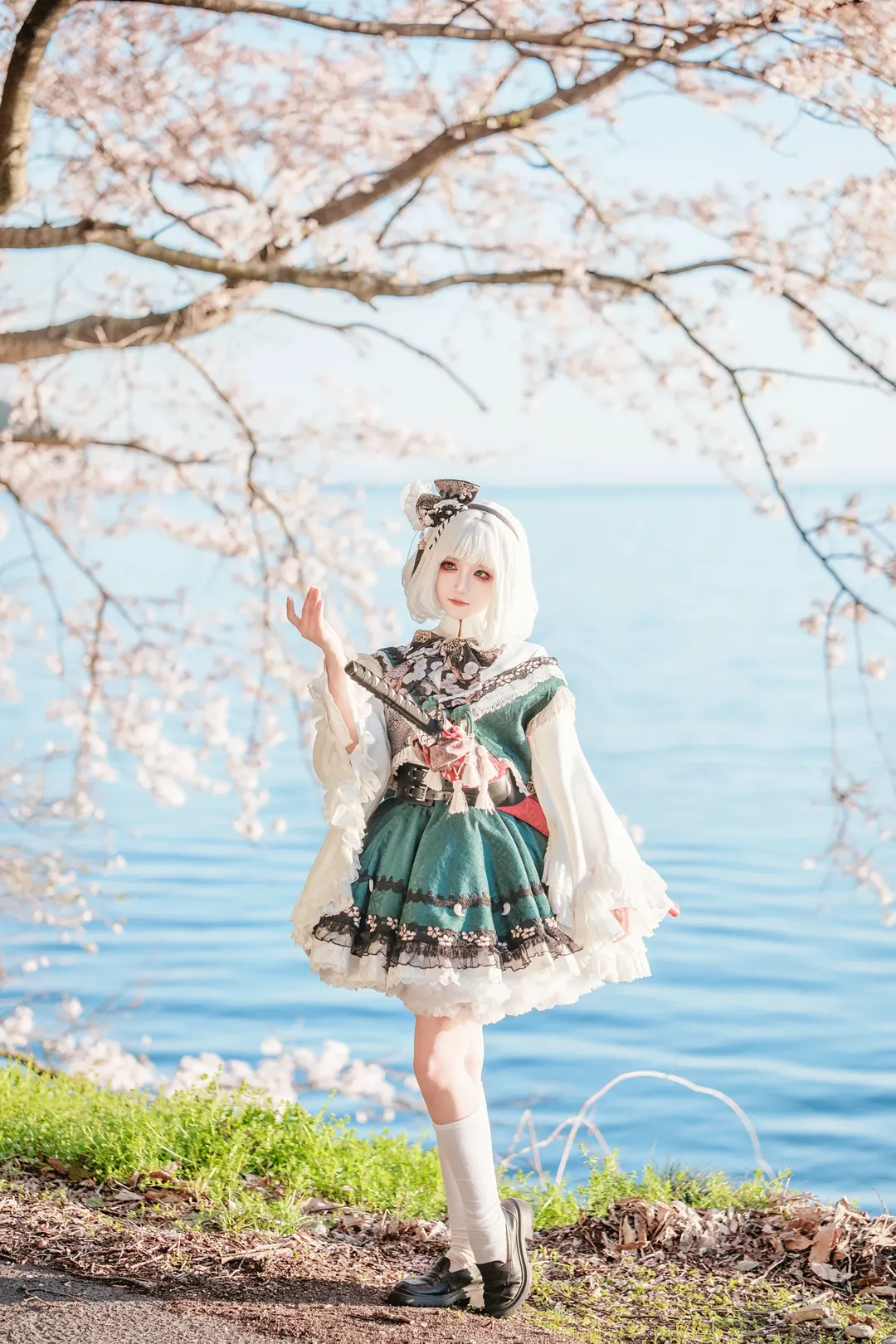 东方project, 魂魄妖梦cos, 樱花摄影, 和风cosplay, 日本旅拍 - 第1张