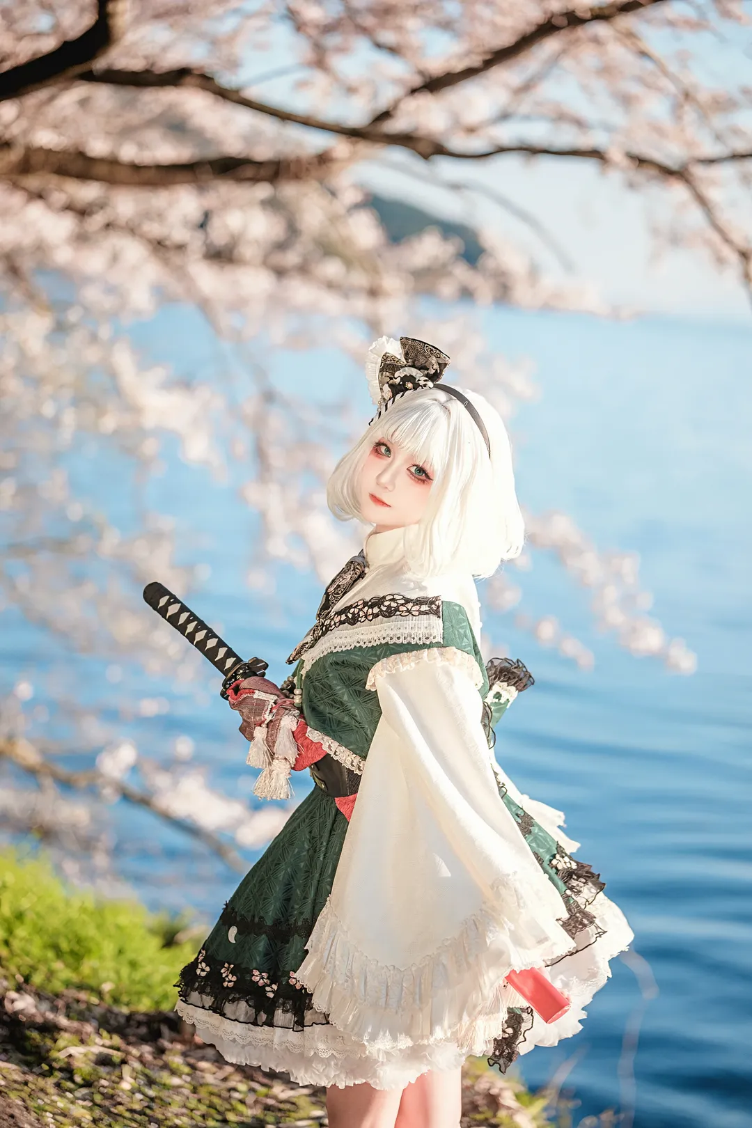东方project, 魂魄妖梦cos, 樱花摄影, 和风cosplay, 日本旅拍 - 第2张