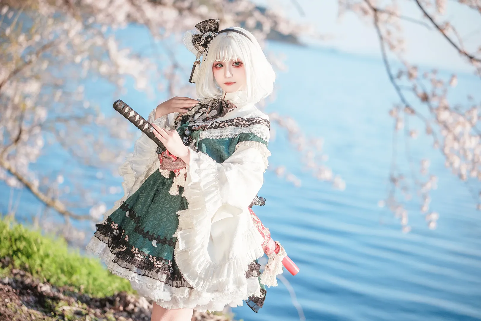 东方project, 魂魄妖梦cos, 樱花摄影, 和风cosplay, 日本旅拍 - 第5张