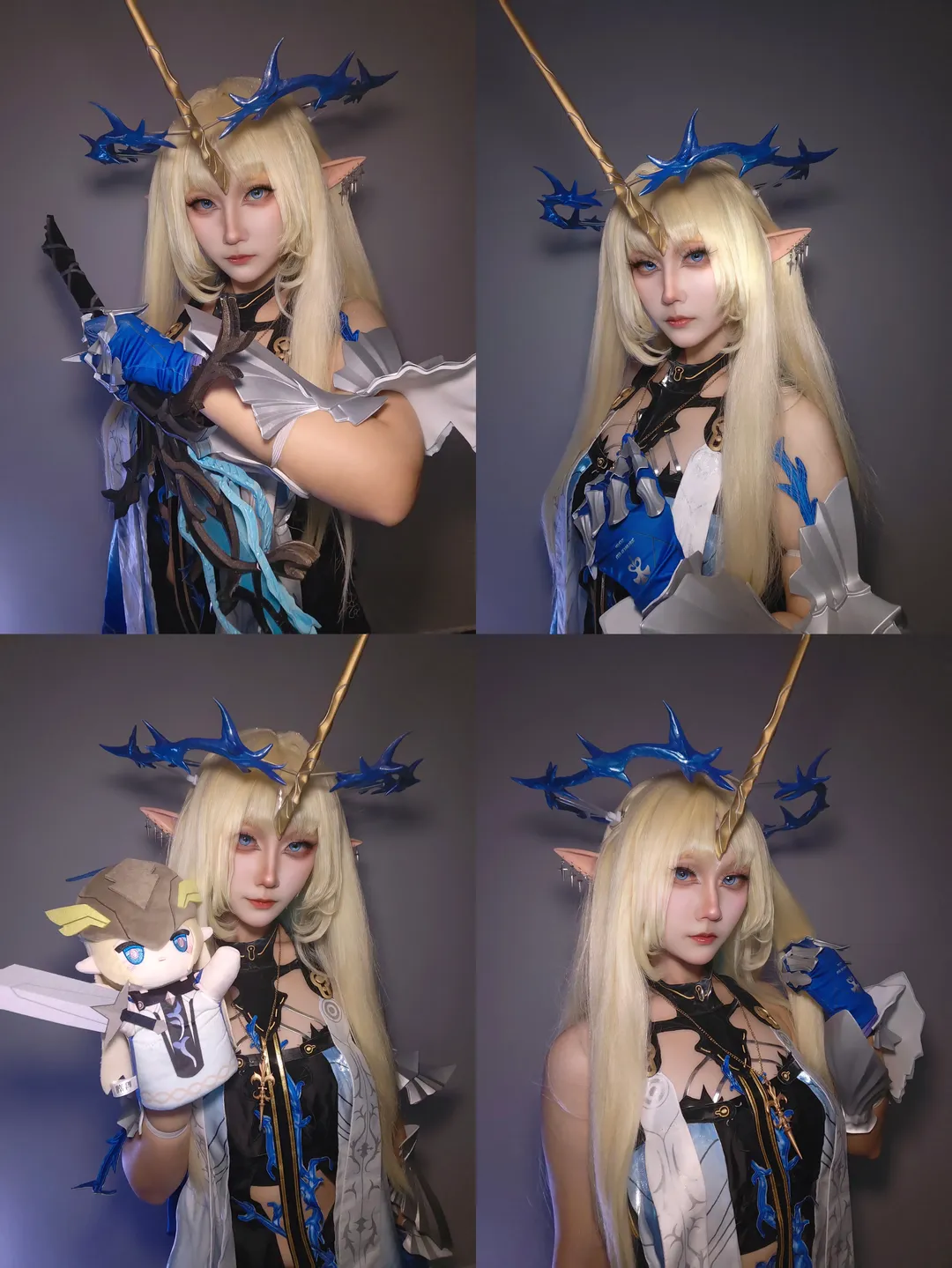 鳴潮, 写真作品, カルテジア コスプレ, ゲームキャラクター, 白髪の美少女 - 1枚目