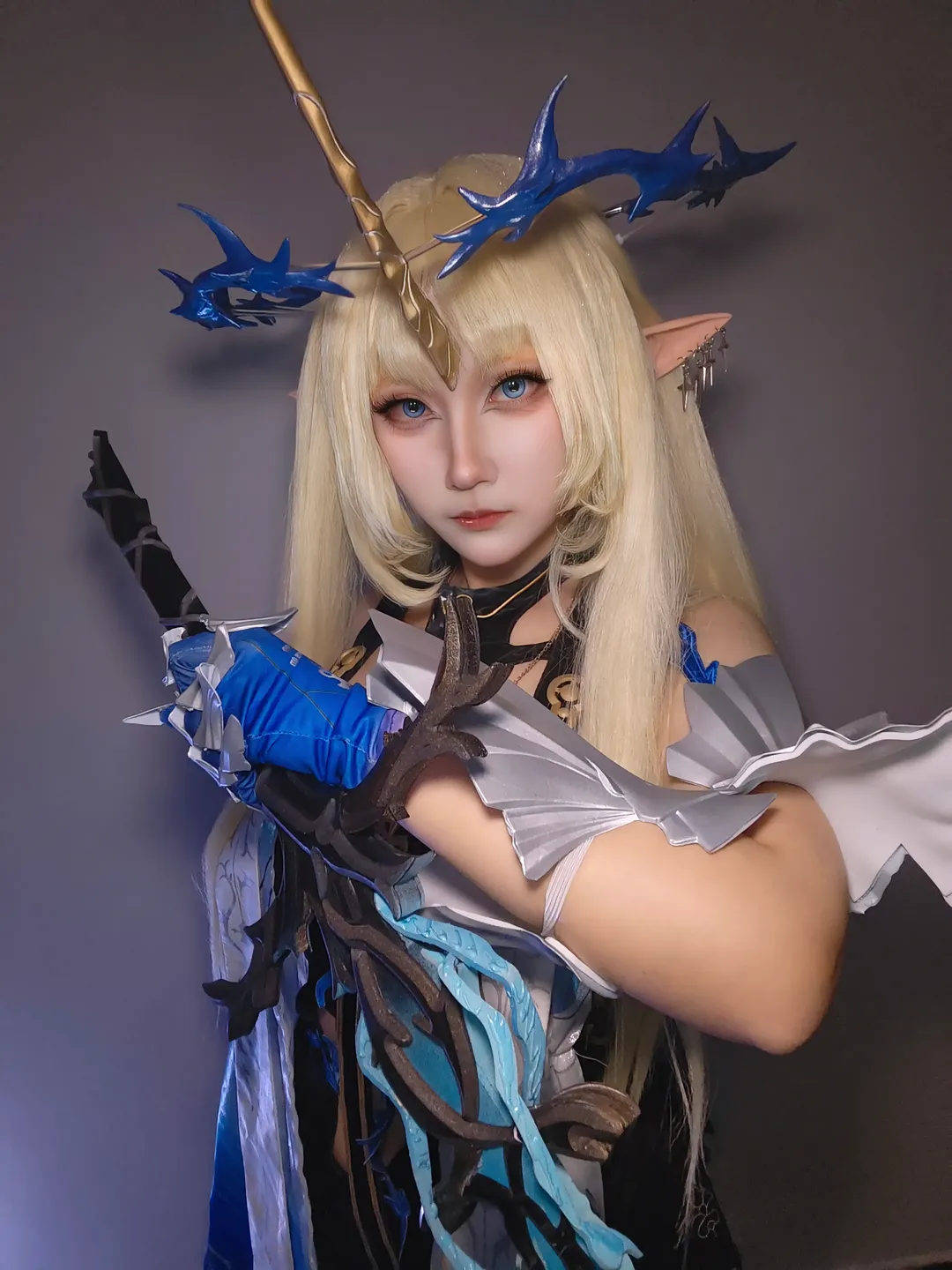 鳴潮, 写真作品, カルテジア コスプレ, ゲームキャラクター, 白髪の美少女 - 5枚目