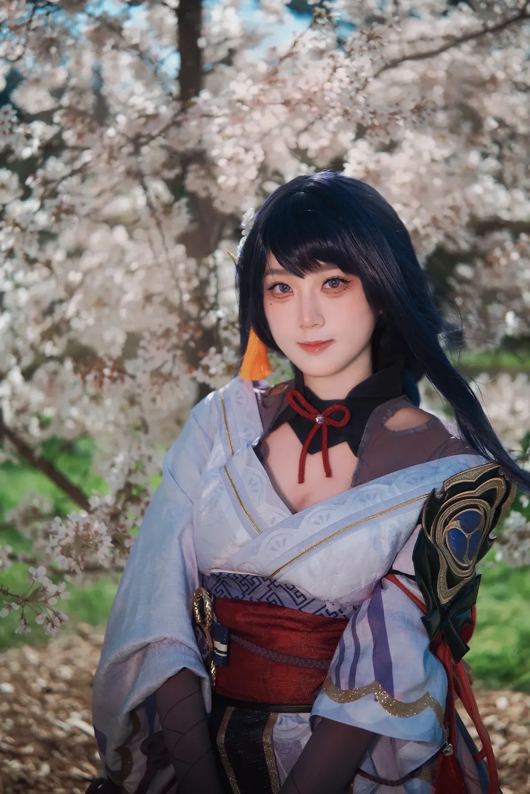 原神, 樱花, cosplay摄影, 雷电影cos, 稻妻