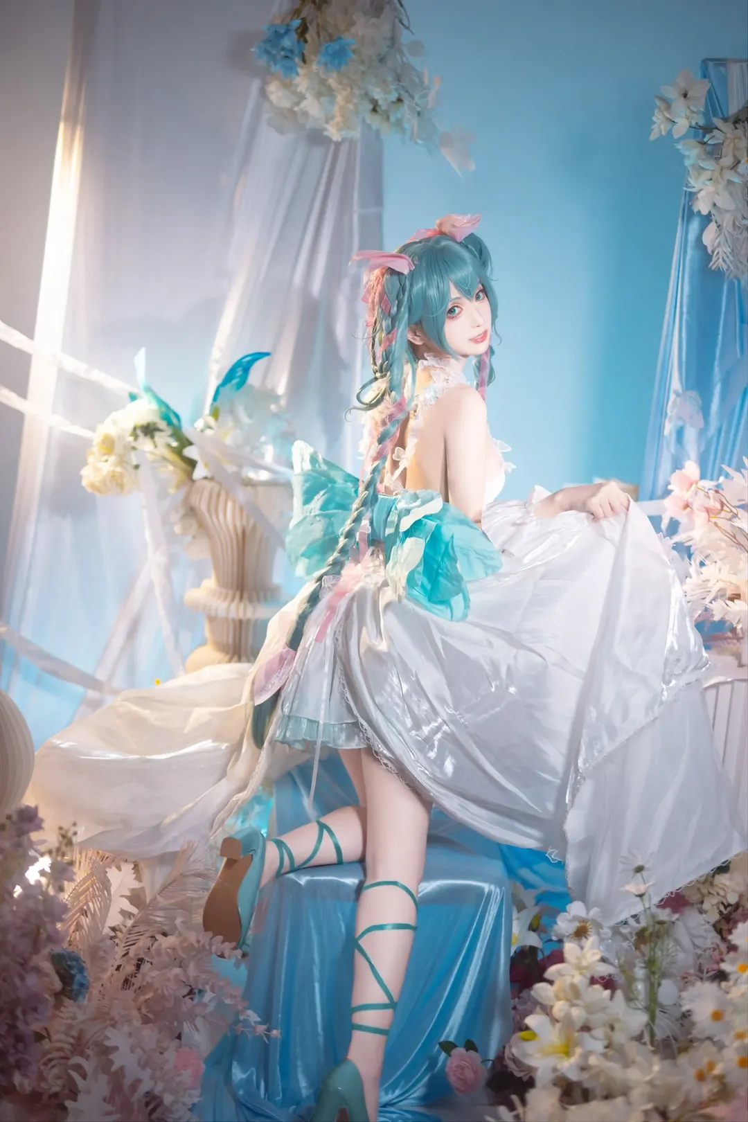 唯美摄影, 初音未来, 初音未来cos, 花篮谷, 灵动造型