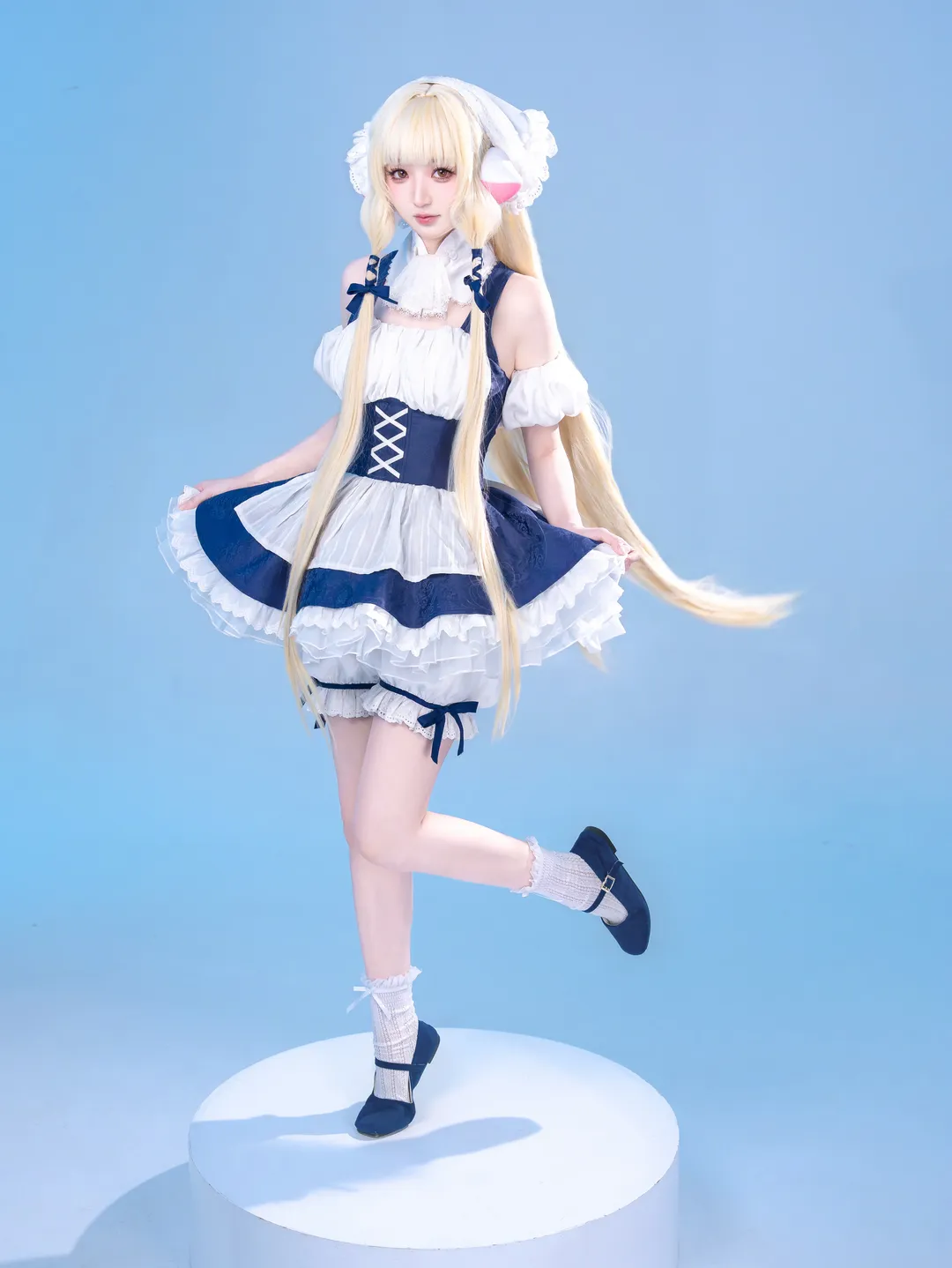 二次元cosplay, 小叽cos, 人形电脑天使心, 摄影棚拍摄, 女仆装cos - 第2张