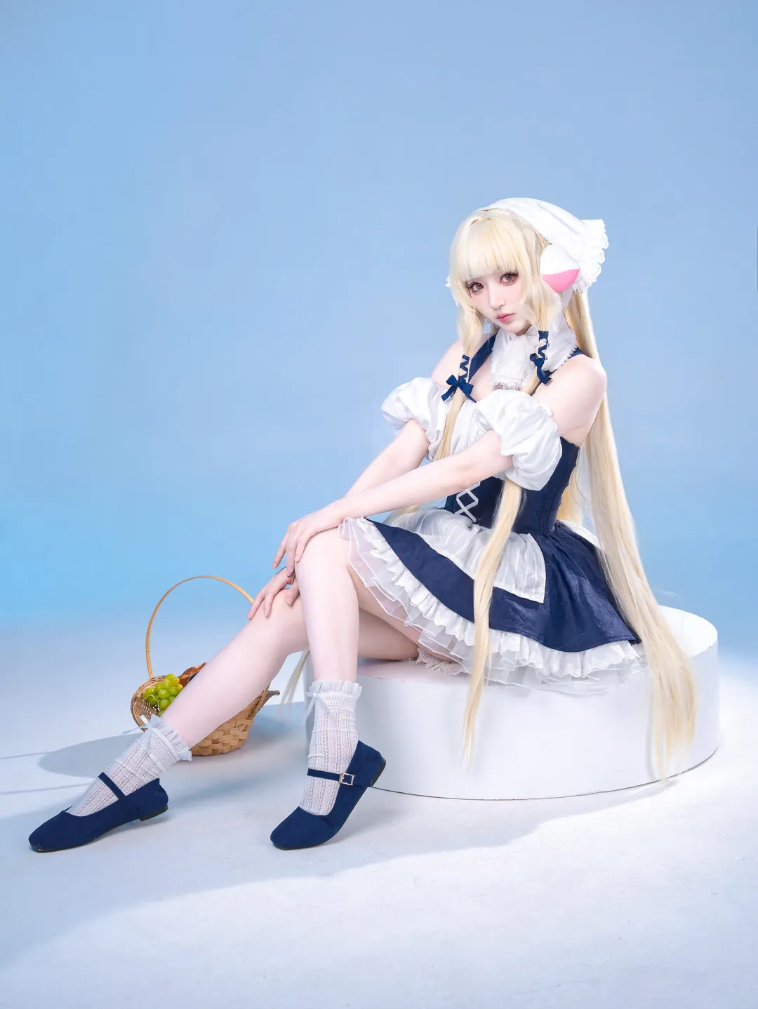 二次元cosplay, 小叽cos, 人形电脑天使心, 摄影棚拍摄, 女仆装cos - 第3张