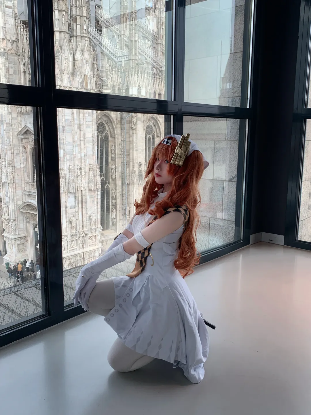 角色还原, cosplay, 重返未来1999, 十四行诗cos, 米兰大教堂 - 第2张