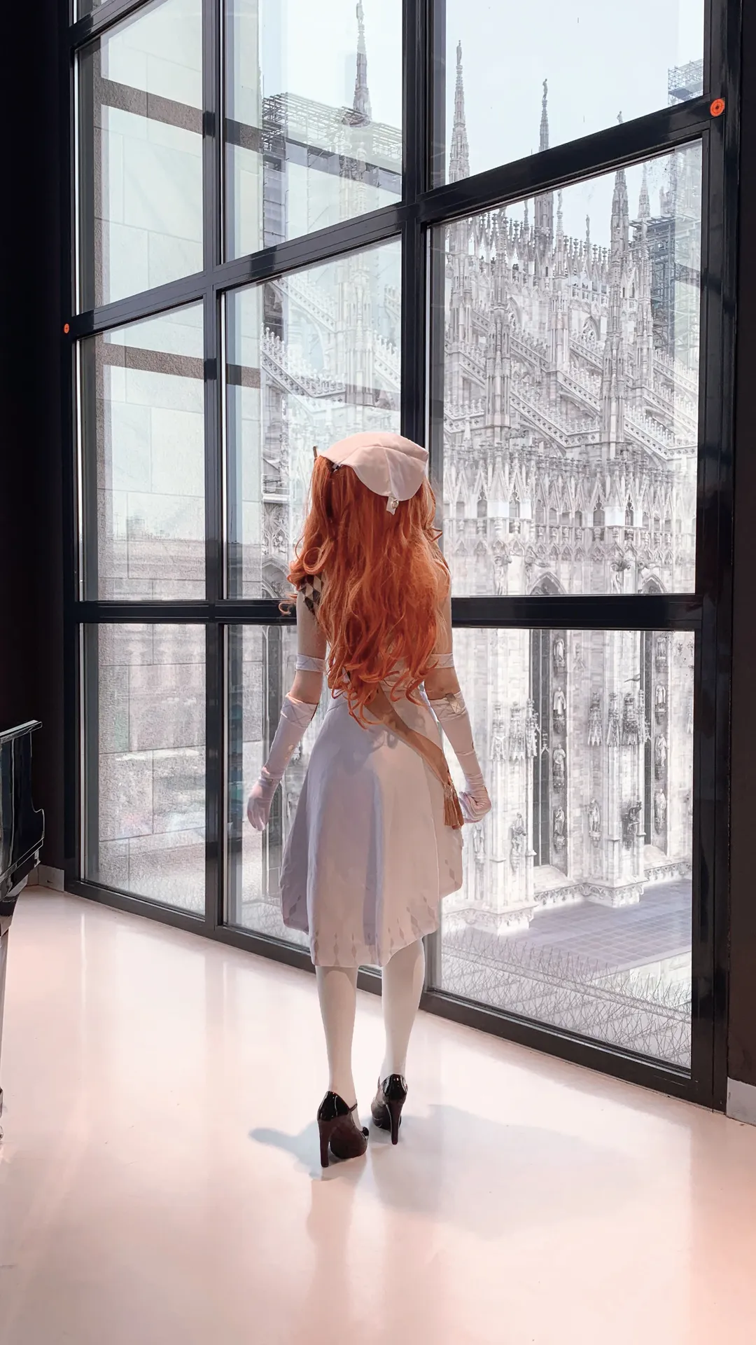 角色还原, cosplay, 重返未来1999, 十四行诗cos, 米兰大教堂 - 第4张
