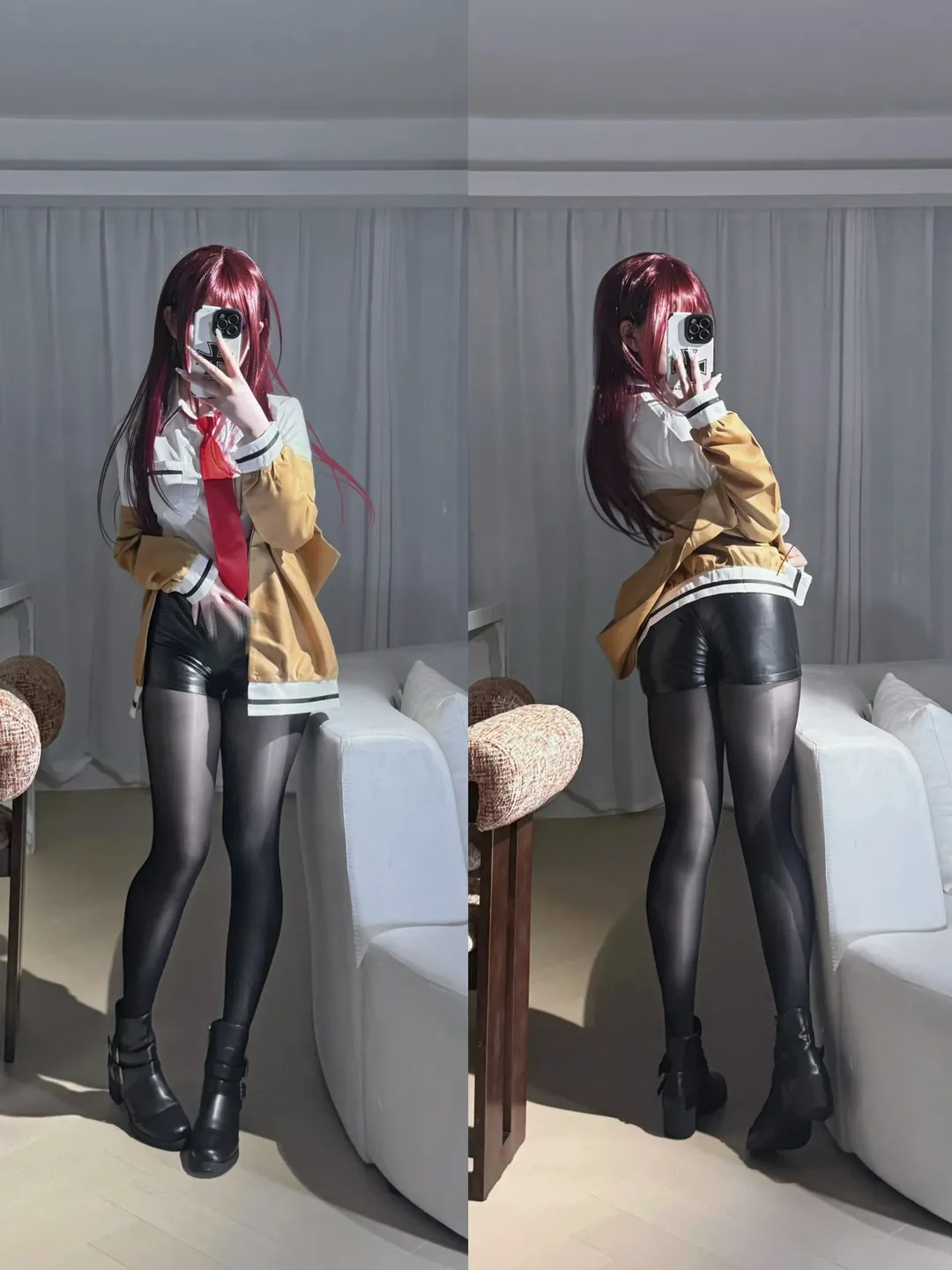 牧瀨紅莉棲cos, 命運石之門, 對鏡自拍, 二次元日常, cosplay穿搭 - 第1張
