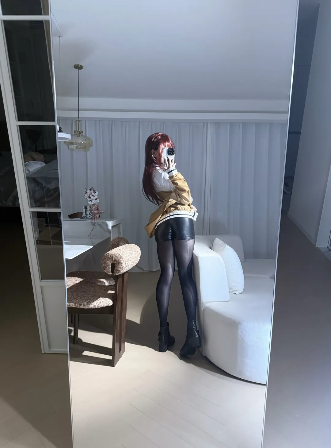 牧瀨紅莉棲cos, 命運石之門, 對鏡自拍, 二次元日常, cosplay穿搭 - 第3張