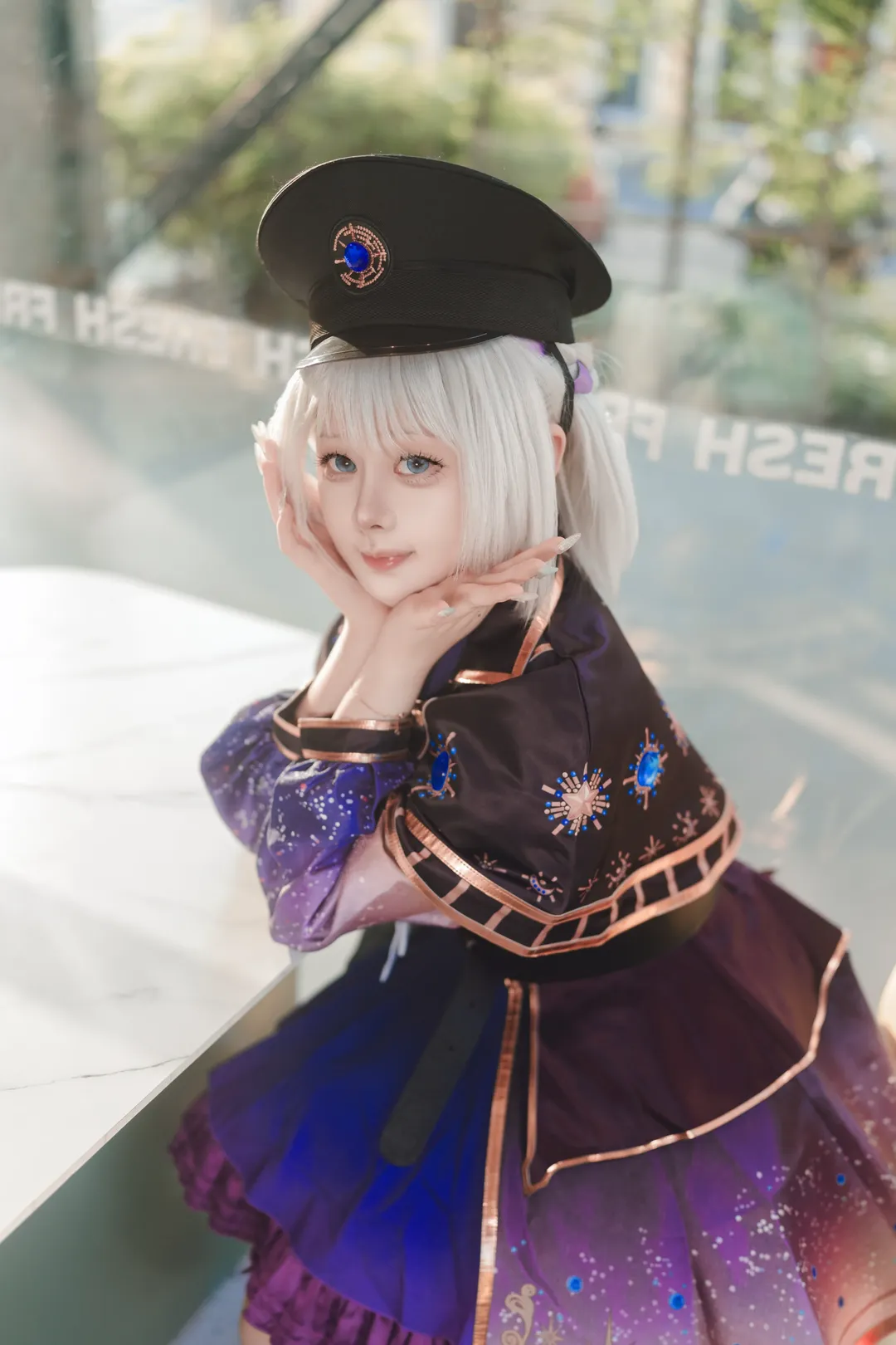 キャラクター再現, コスプレ, 葛城リーリヤ コスプレ, 学園アイドルマスター, 白い大福 - 3枚目