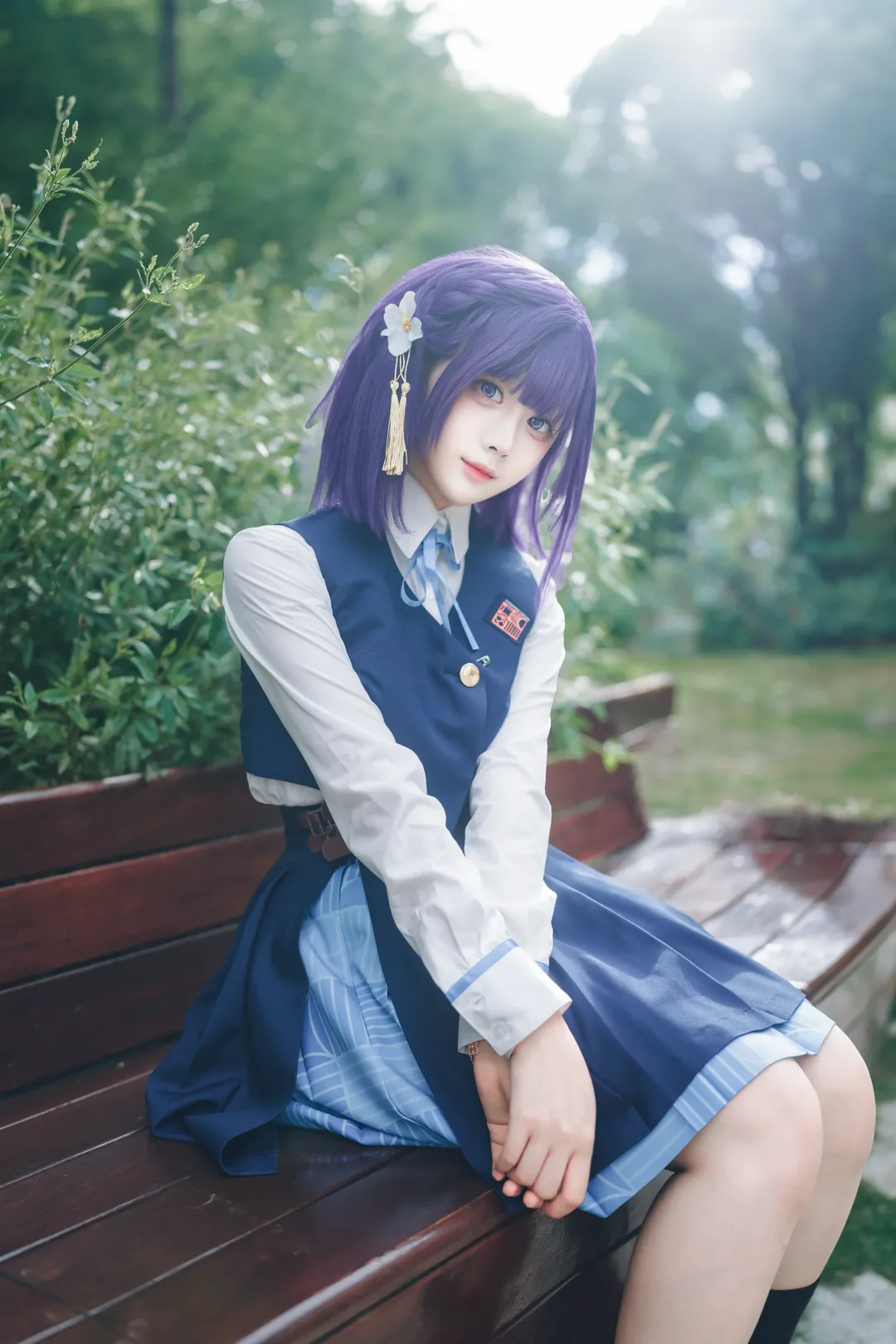 角色还原, 秦谷美铃cos, 学马仕, 森林系cosplay, JK风格