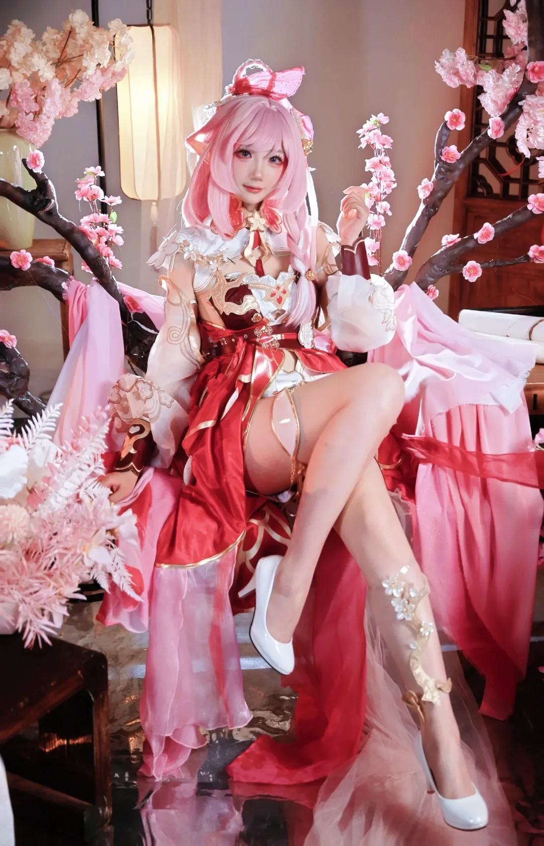 爱莉希雅cos, 崩坏3, cosplay摄影, 二次元装扮, 春好桃夭 - 第1张