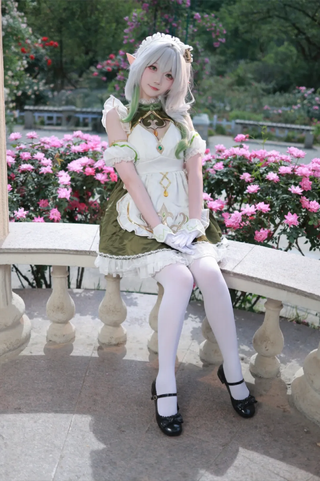 Aesthetic Portrait, Genshin Impact, Nahida Cosplay, Mori style cosplay, Full of greenery