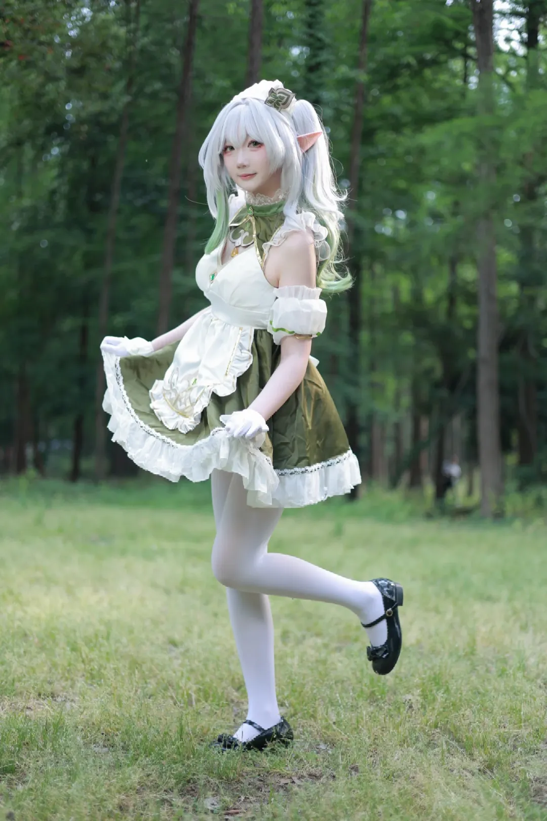唯美写真, 原神, 纳西妲cos, 森林系cosplay, 绿意盎然 - 第10张