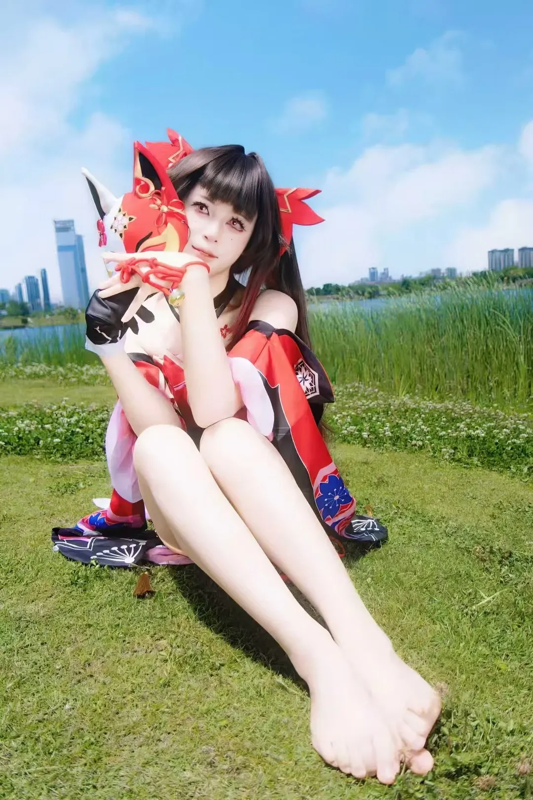 コスプレ, 崩壊：スターレイル, 花火 コスプレ, 屋外ポートレート, 仮面の愚者 - 1枚目