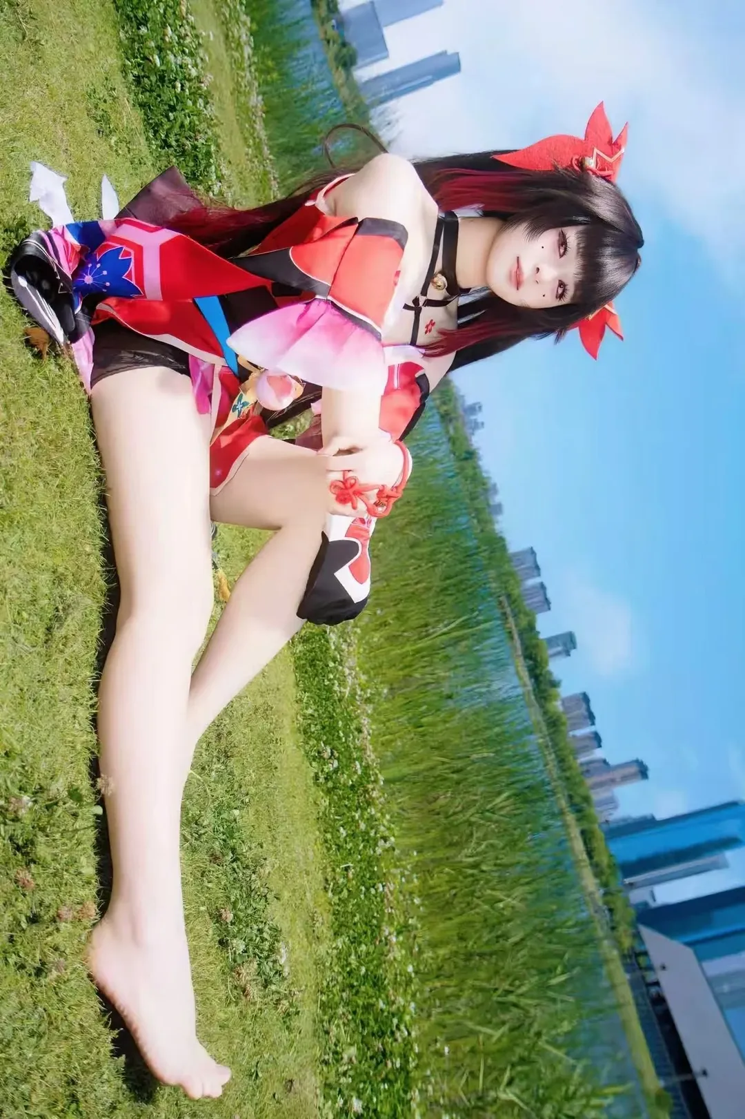コスプレ, 崩壊：スターレイル, 花火 コスプレ, 屋外ポートレート, 仮面の愚者 - 5枚目